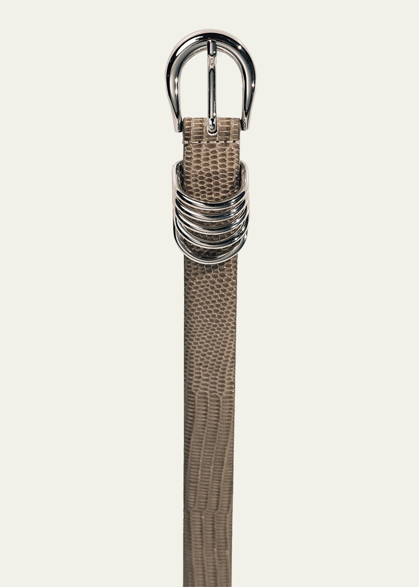 NWT Dehanche Hollyhock Belt - Khaki Green & Silver size XL Déhanche Hollyhock Leather Belt (Women) | Nordstrom main image 3