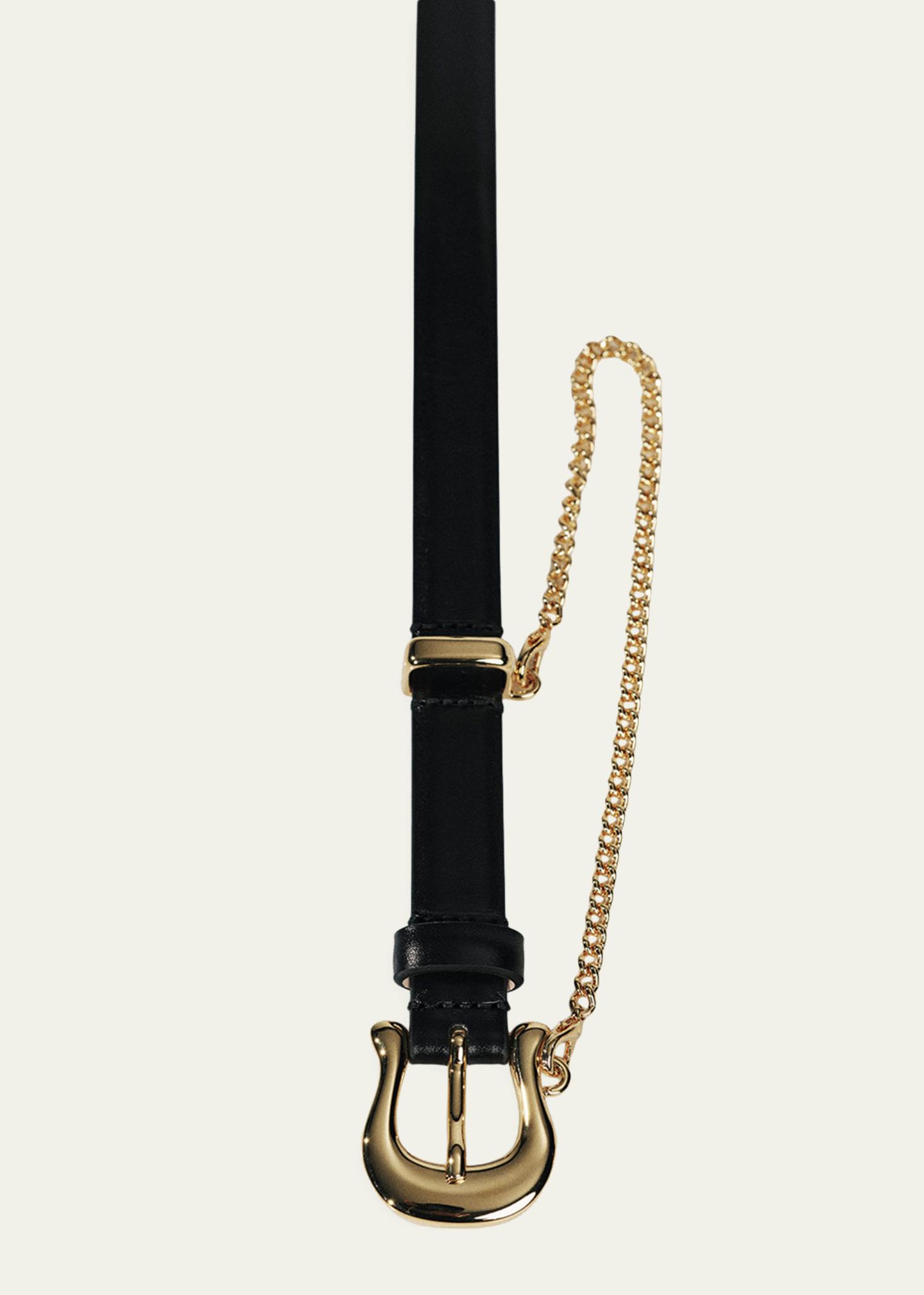 小物 CTHY CHAIN LONG BELT by BUTTERO LEATHER 小物 CTHY CHAIN LONG