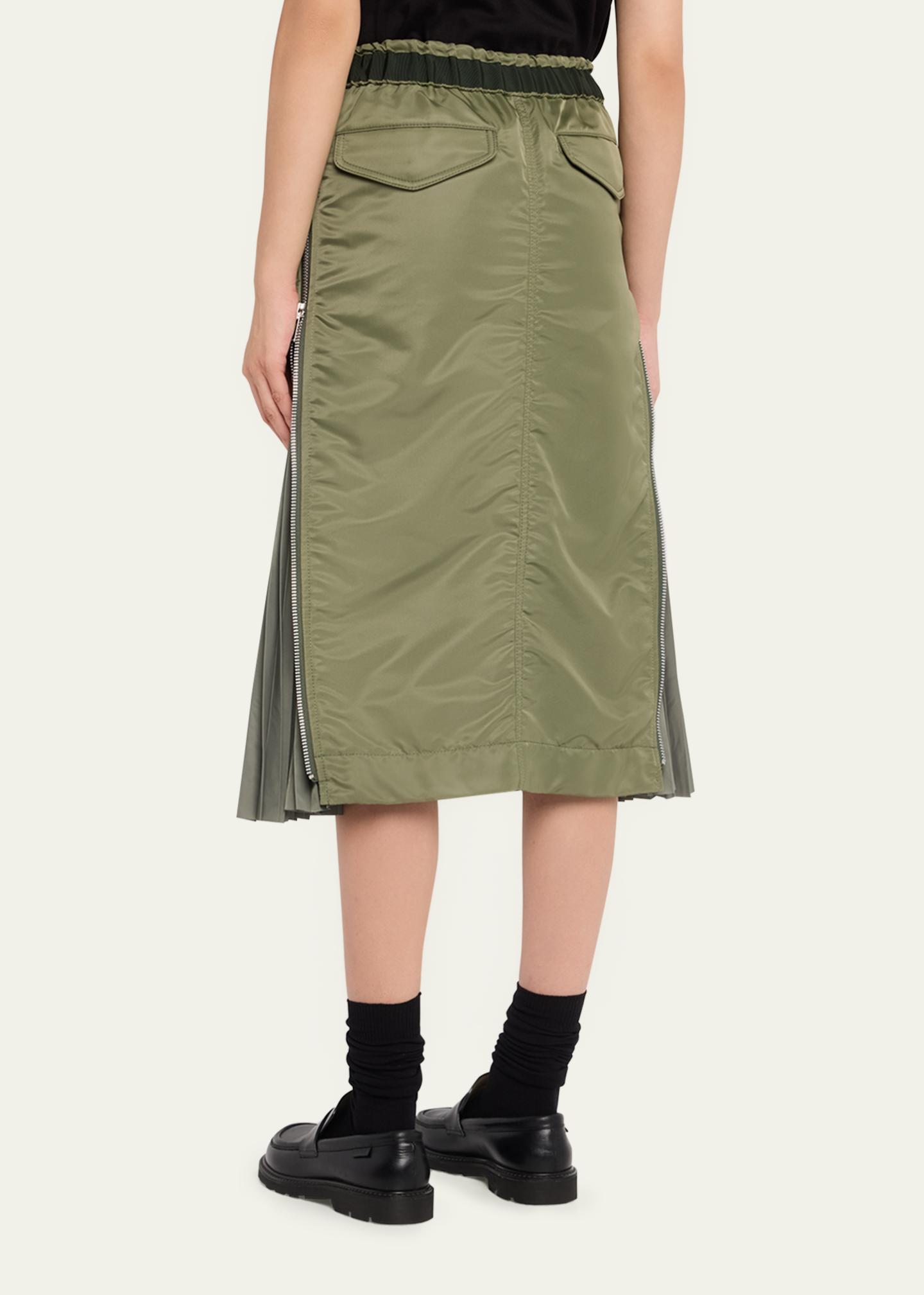 SACAI Nylon Twill Adjustable Skirt - Bergdorf Goodman