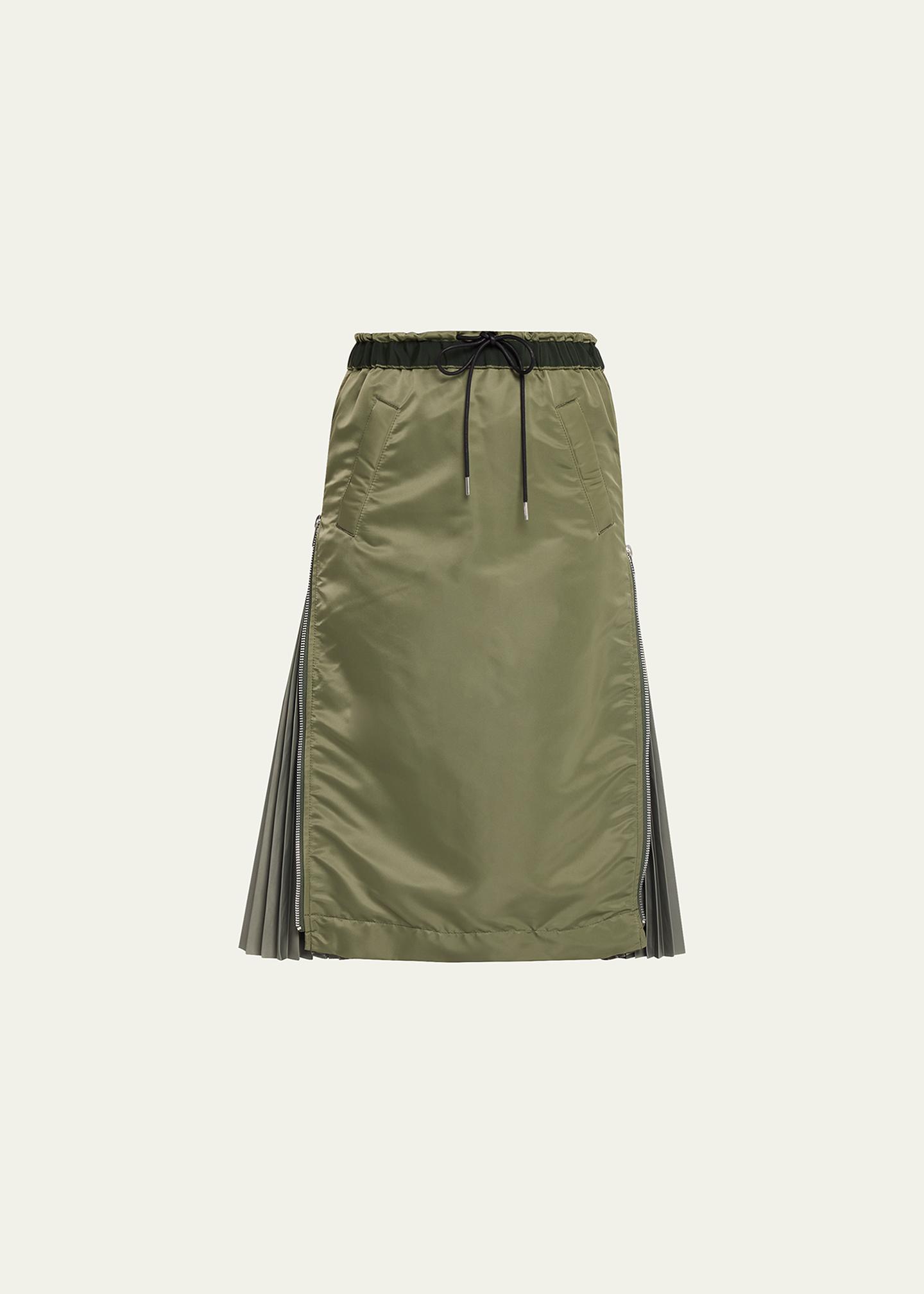 sacai Nylon Twill Adjustable Skirt - Bergdorf Goodman