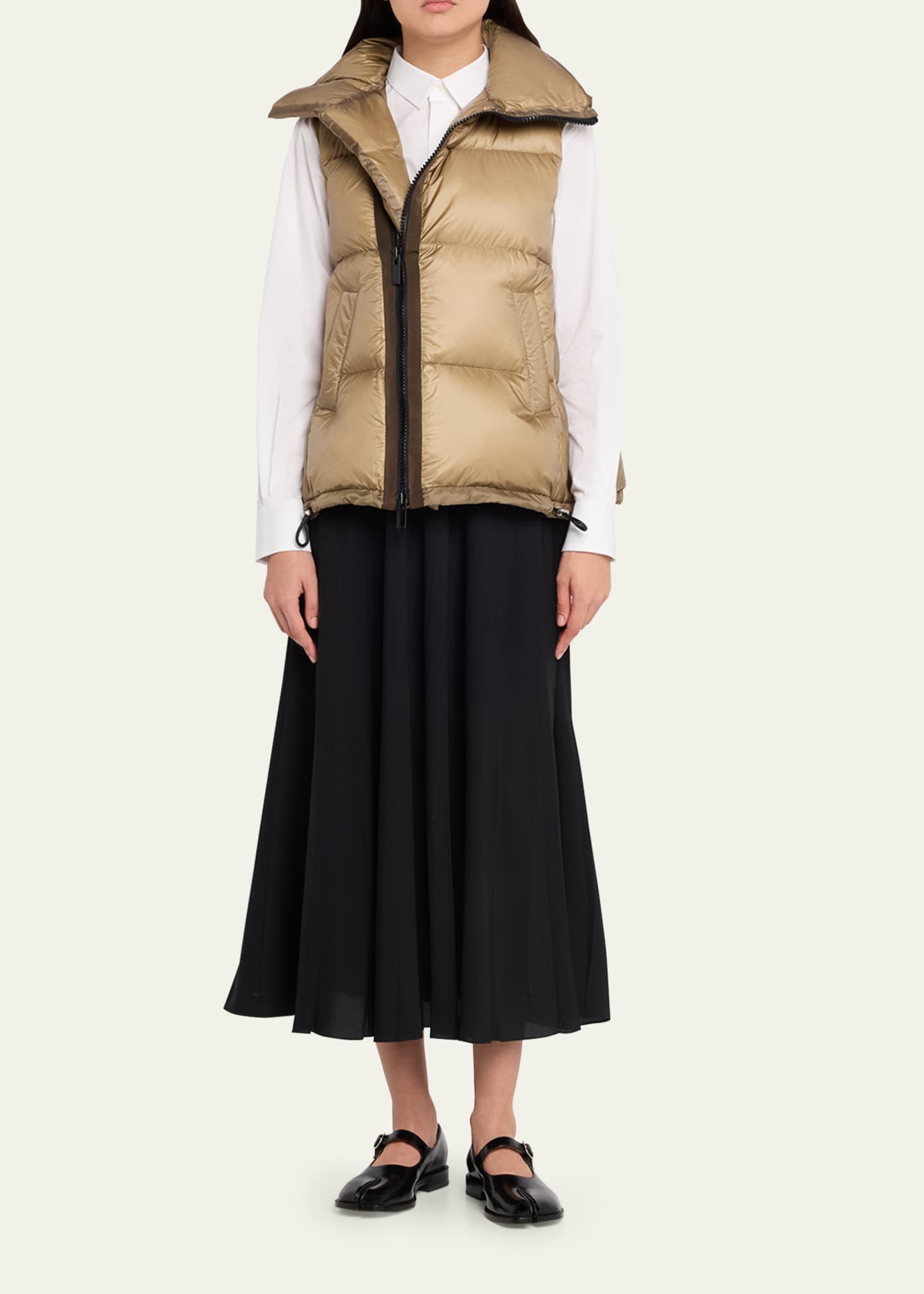 SACAI A-Line Puffer Vest - Bergdorf Goodman