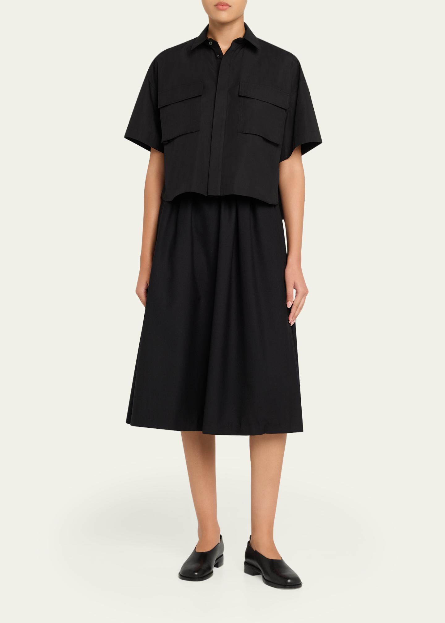 sacai Cotton Poplin Shirt - Bergdorf Goodman