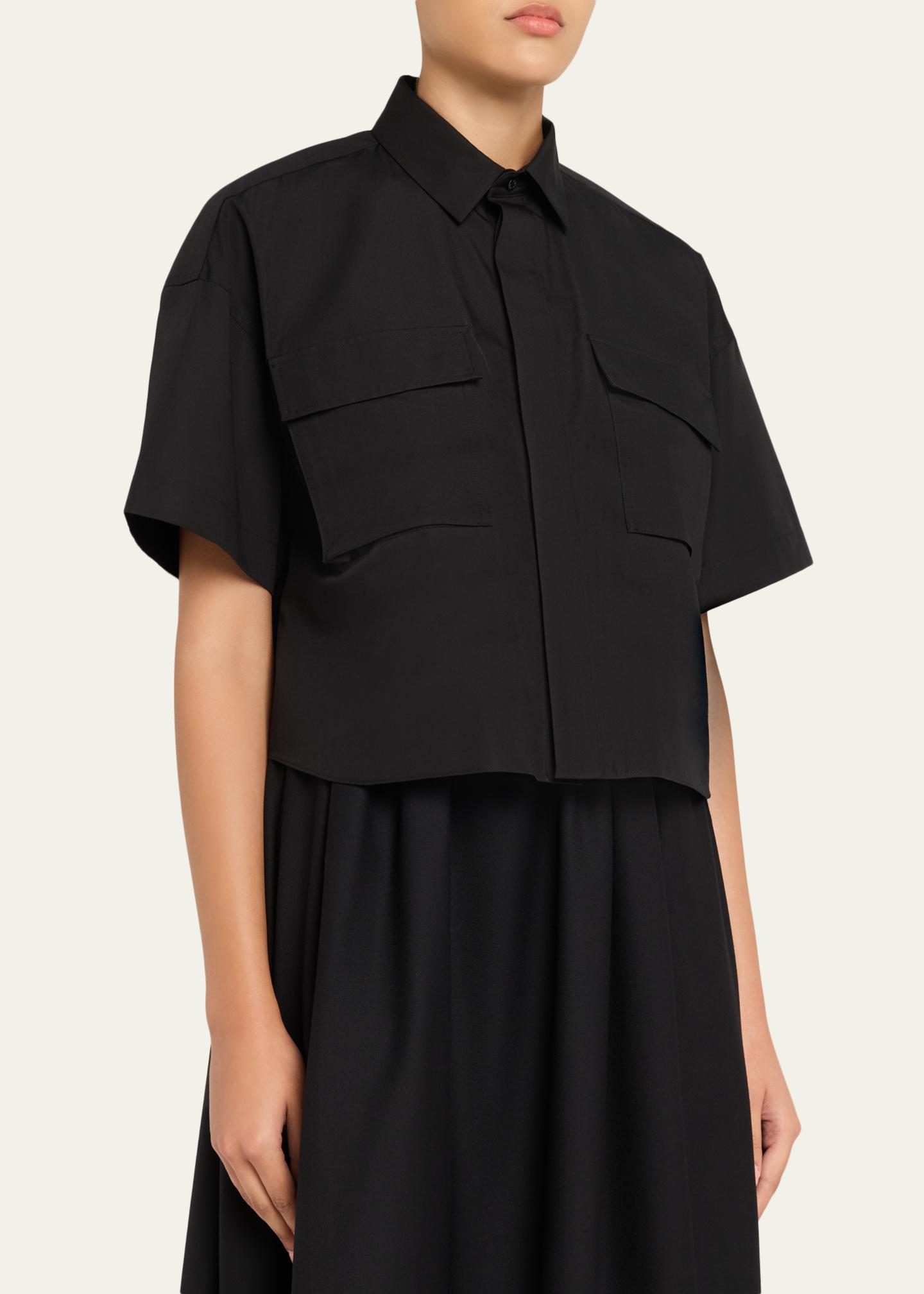 sacai Cotton Poplin Shirt - Bergdorf Goodman