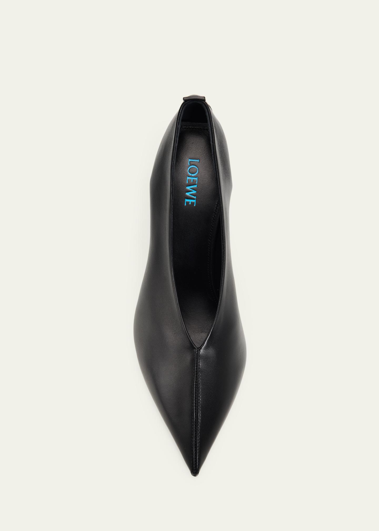 LOEWE 45mm Origami Cubic Leather Pumps - Bergdorf Goodman