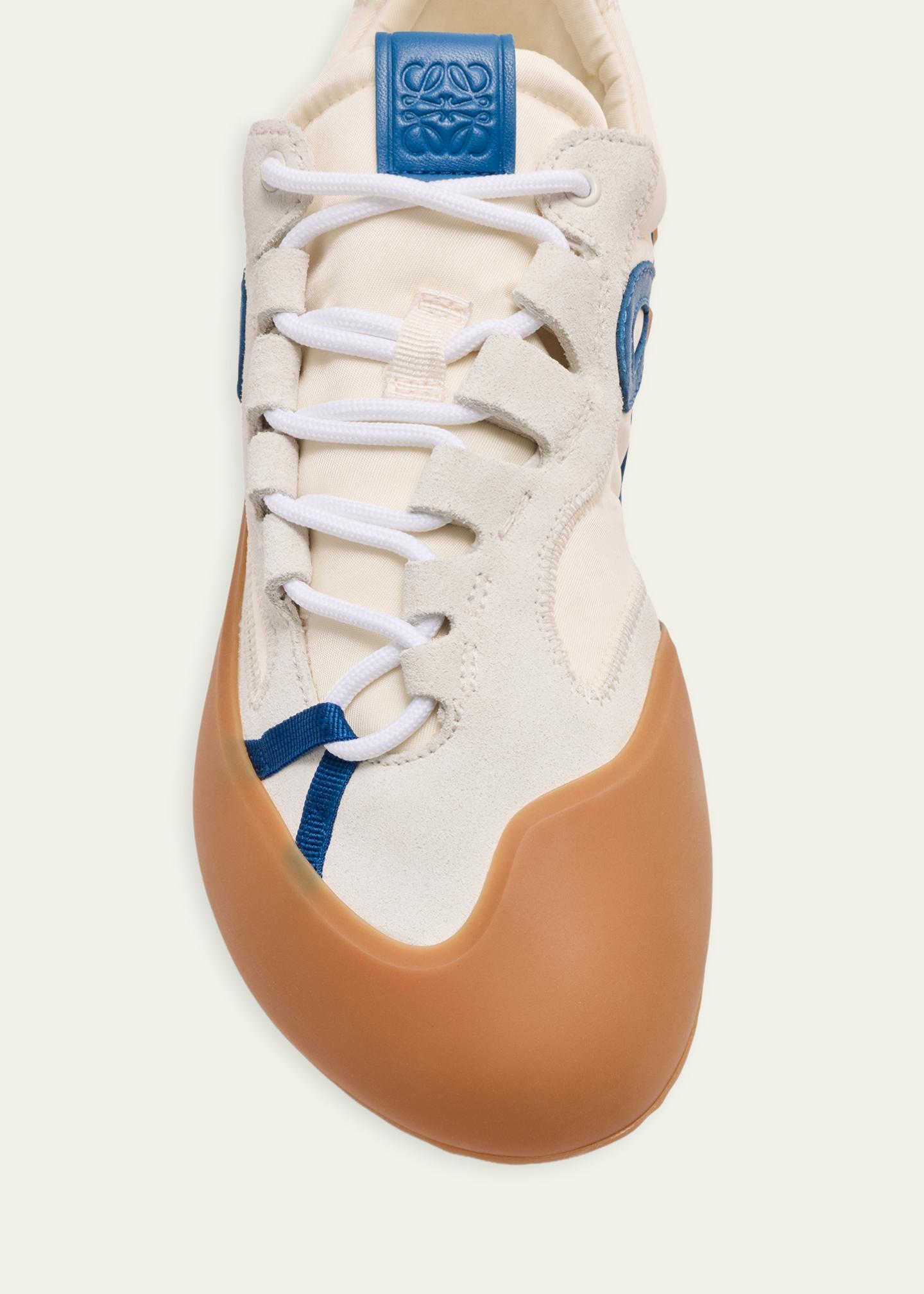 LOEWE Grip Nylon and Suede Low-Top Sneakers - Bergdorf Goodman