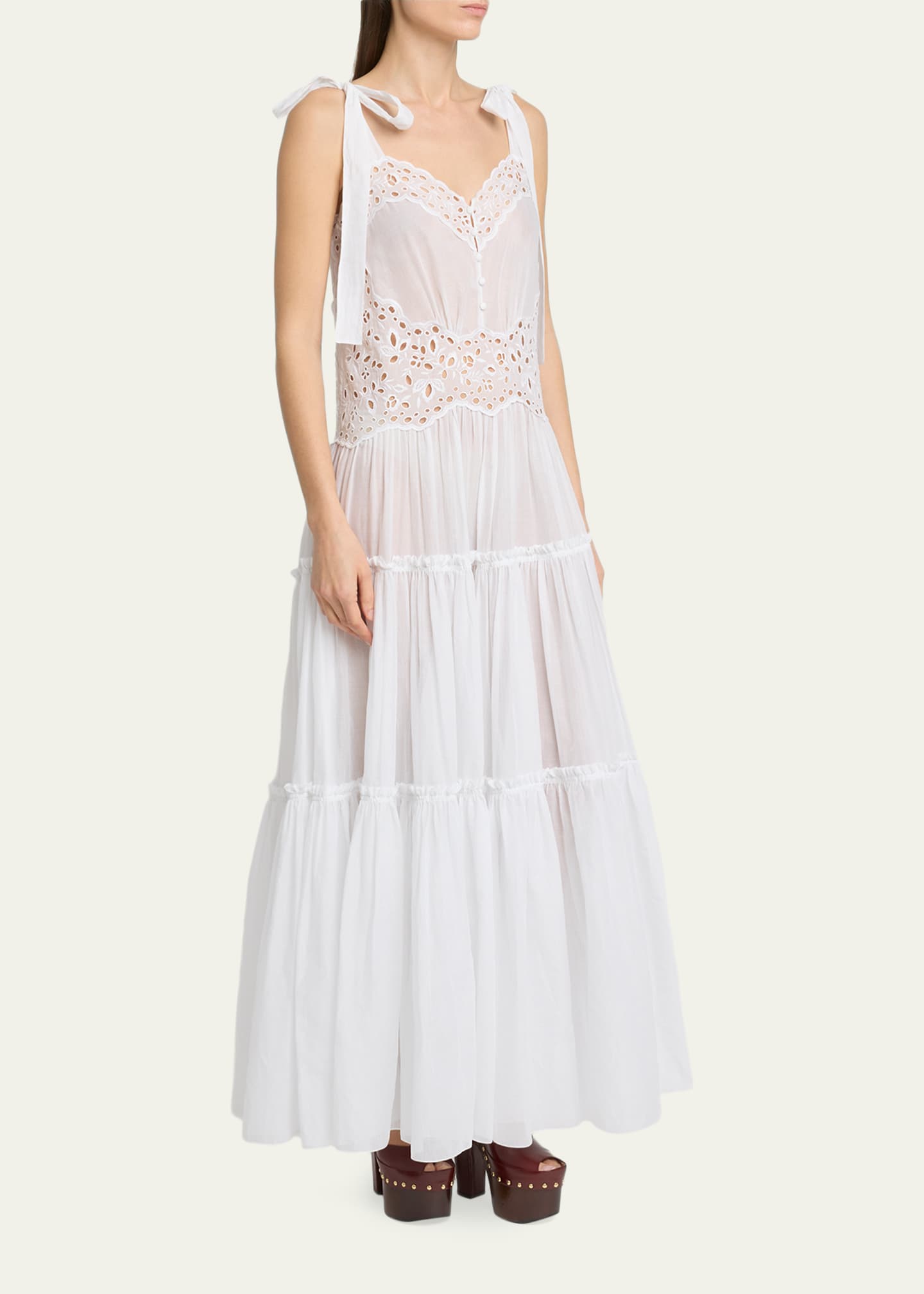 Chloe Cotton Eyelet Maxi Dress - Bergdorf Goodman