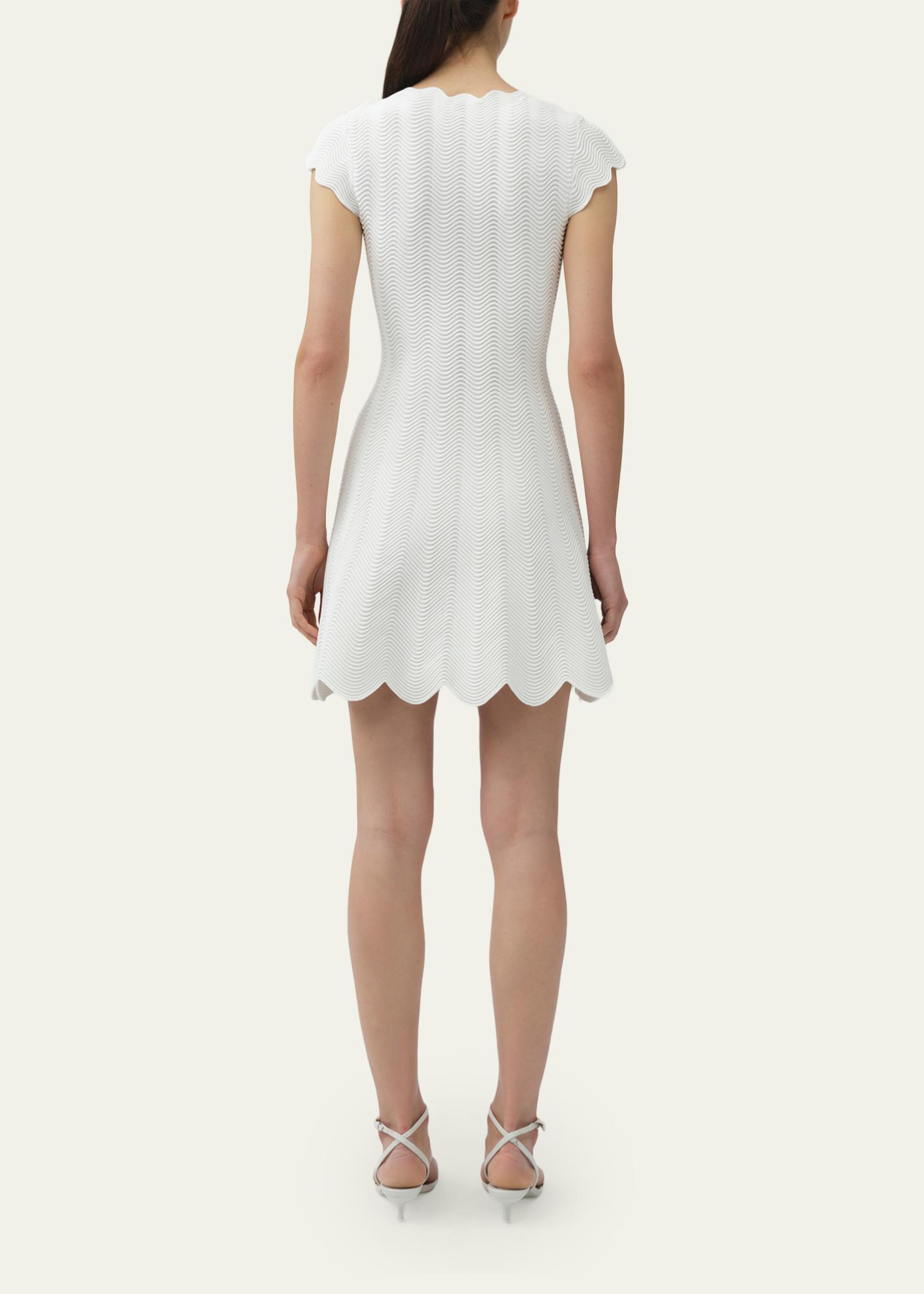 SIMKHAI Evalynn Wavy Knit Mini Dress - Bergdorf Goodman
