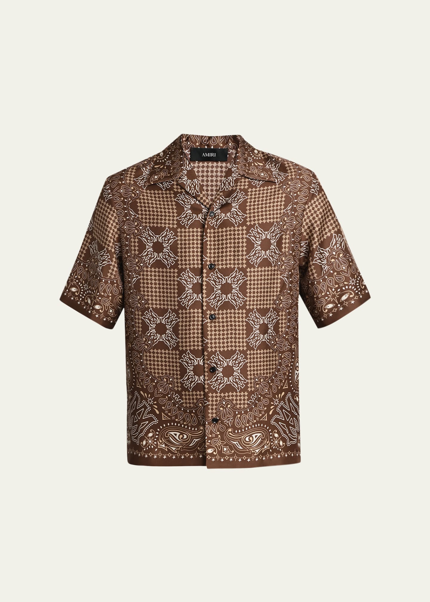 Amiri Men's Silk MA Quad Paisley Short-Sleeve Shirt - Bergdorf Goodman