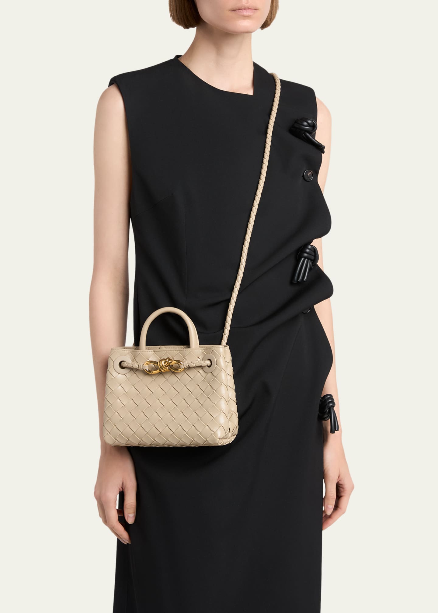 Bottega Veneta Andiamo Mini Leather Top-Handle Bag - Bergdorf Goodman