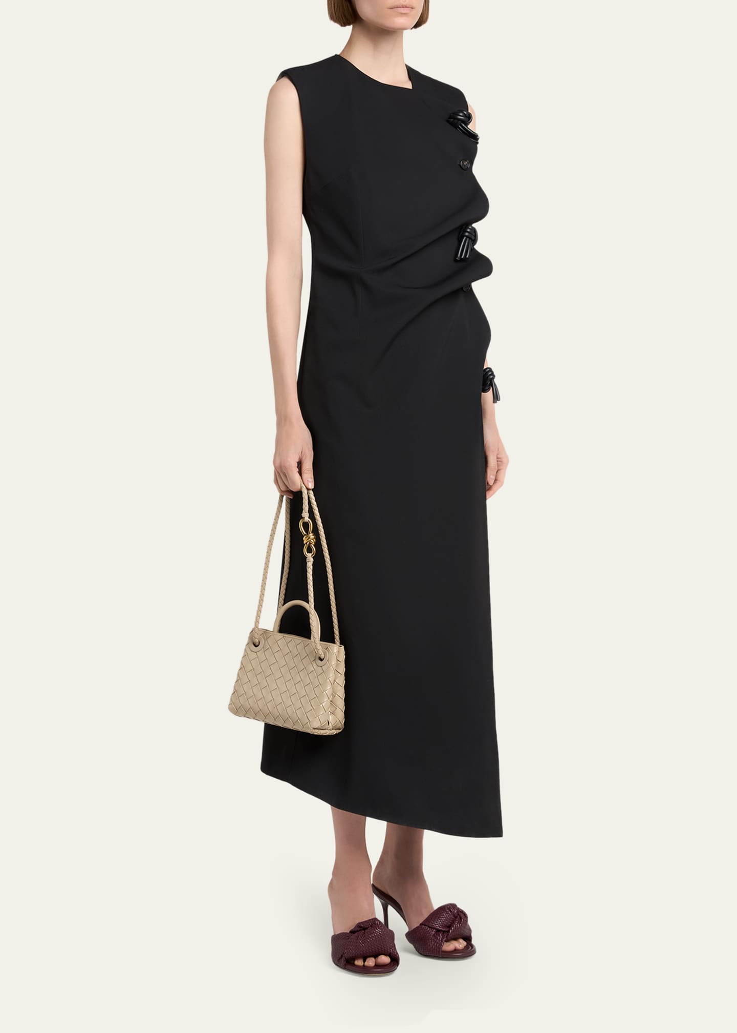 Bottega Veneta Andiamo Mini Leather Top-Handle Bag - Bergdorf Goodman