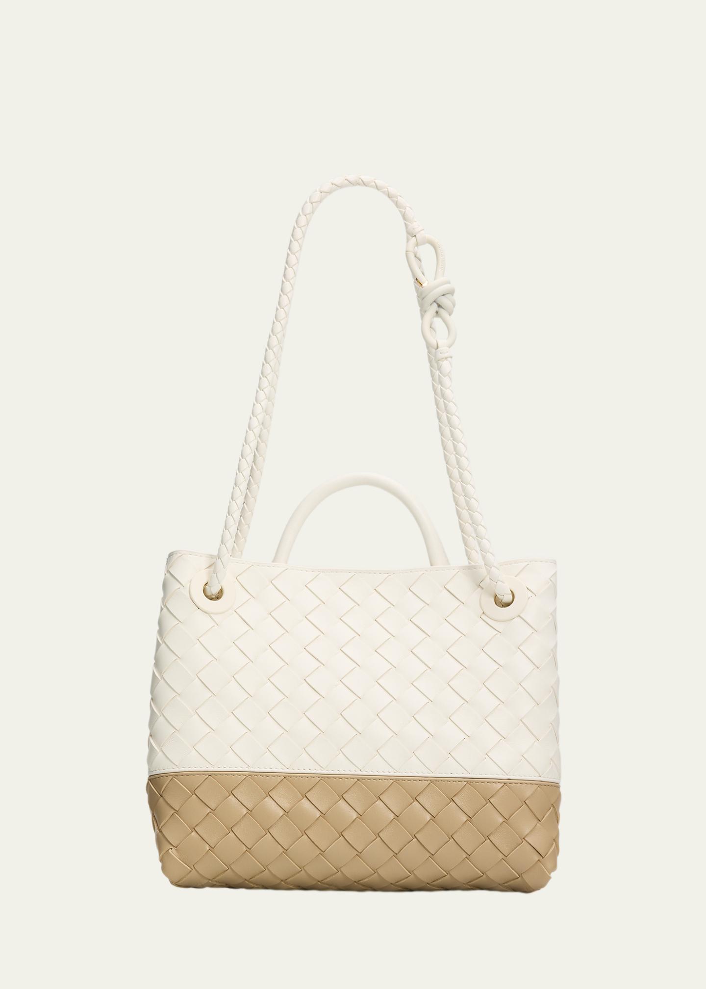 Bottega Veneta Andiamo Small Two-Tone Leather Shoulder Bag