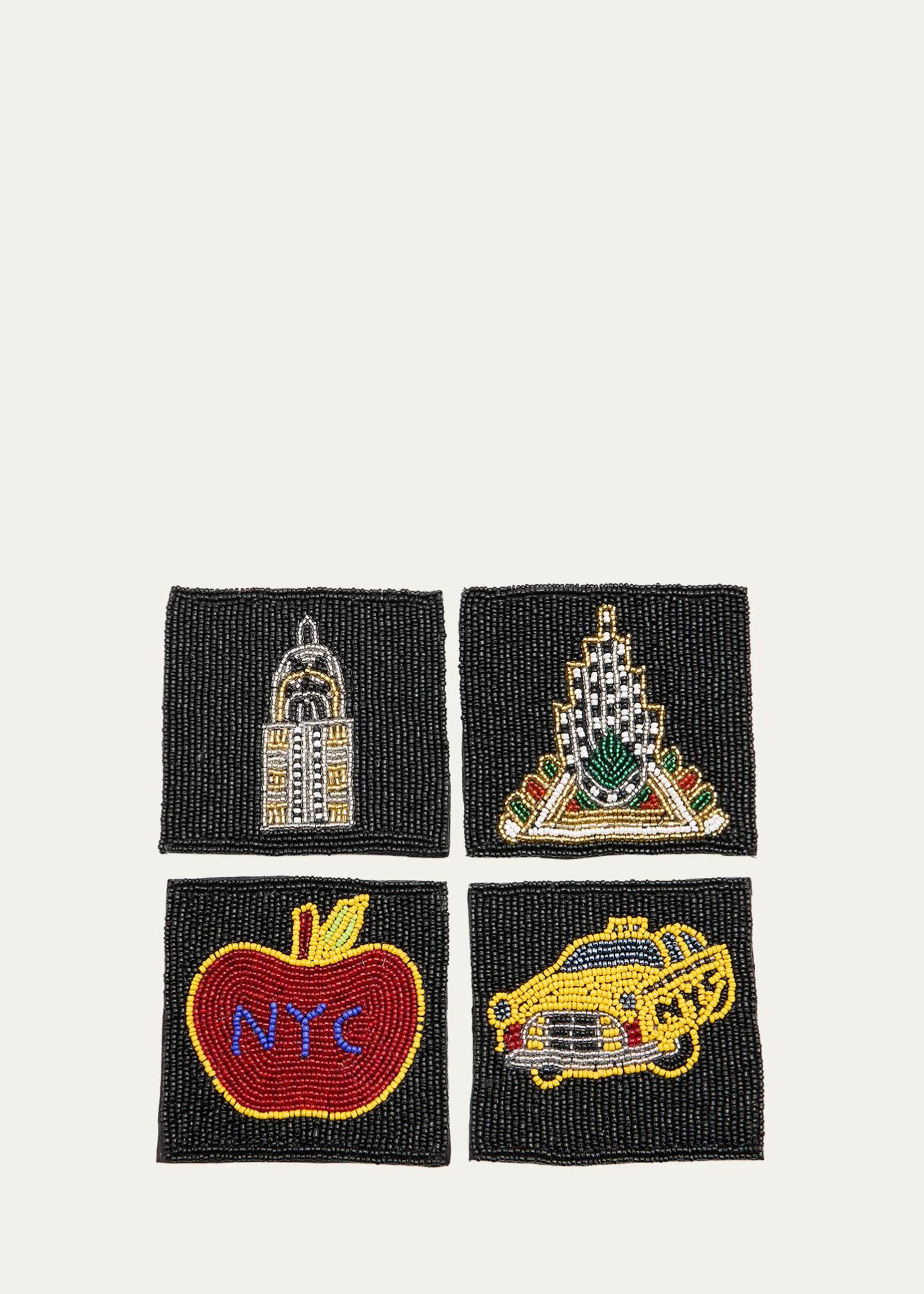 Sudha Pennathur NYC Beaded Coasters, Set of 4 - Bergdorf Goodman