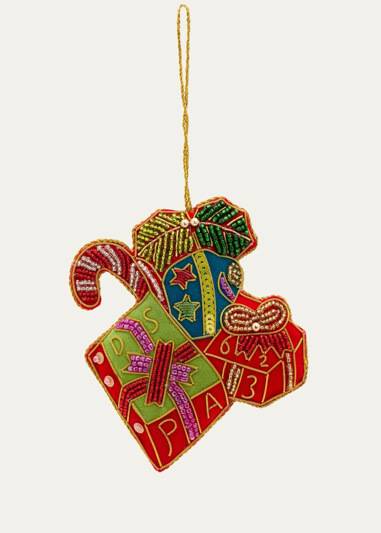 Sudha Pennathur Boxes of Presents Beaded Ornament - Bergdorf Goodman