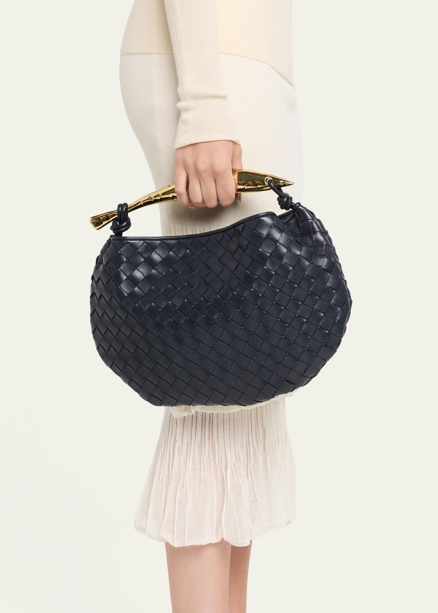 Bottega Veneta Sardine Leather Top-Handle Bag - Bergdorf Goodman