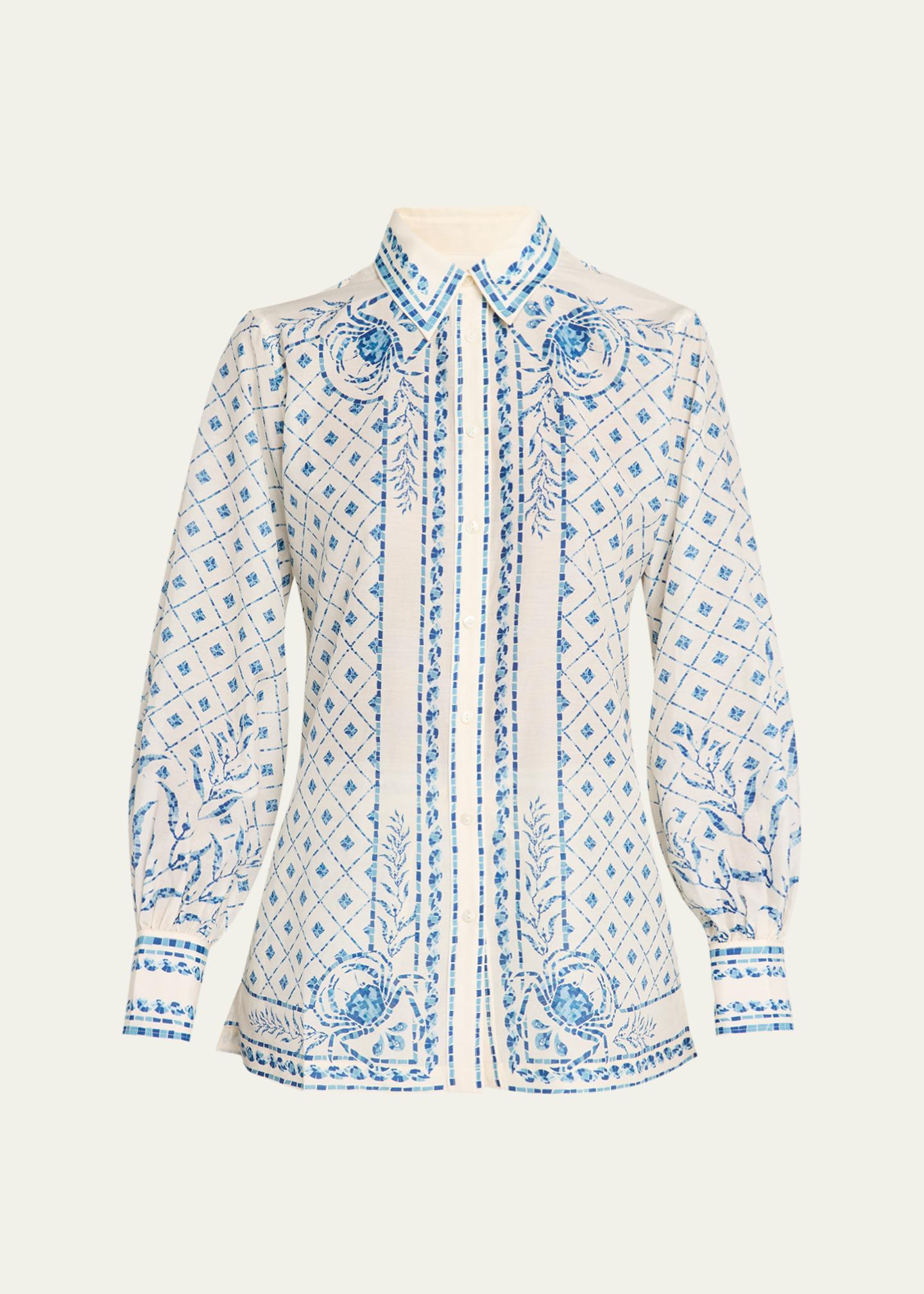 Shani Shemer Esther Button-Front Shirt - Bergdorf Goodman