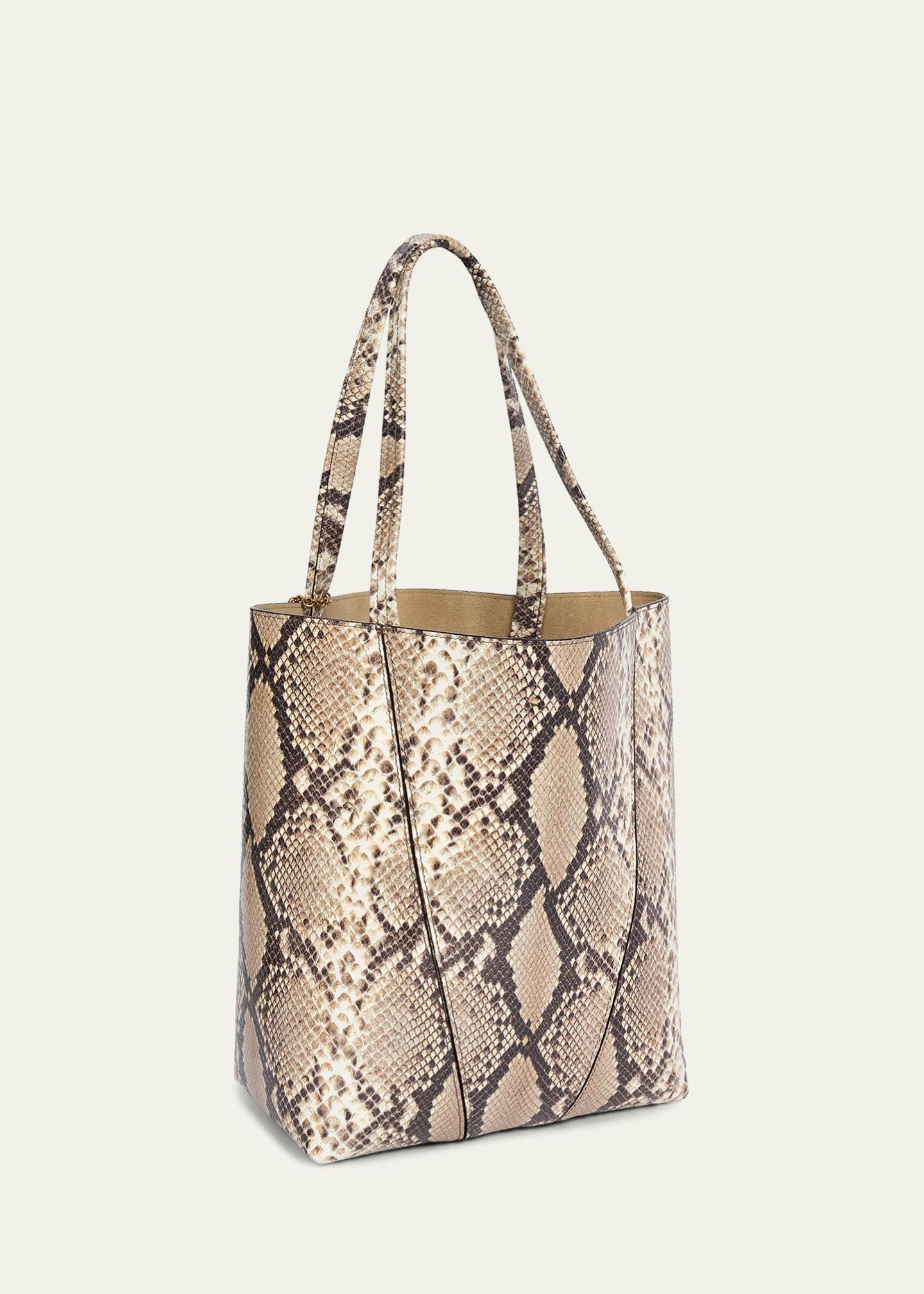 Chloe Spin Python-Embossed Leather Tote Bag - Bergdorf Goodman