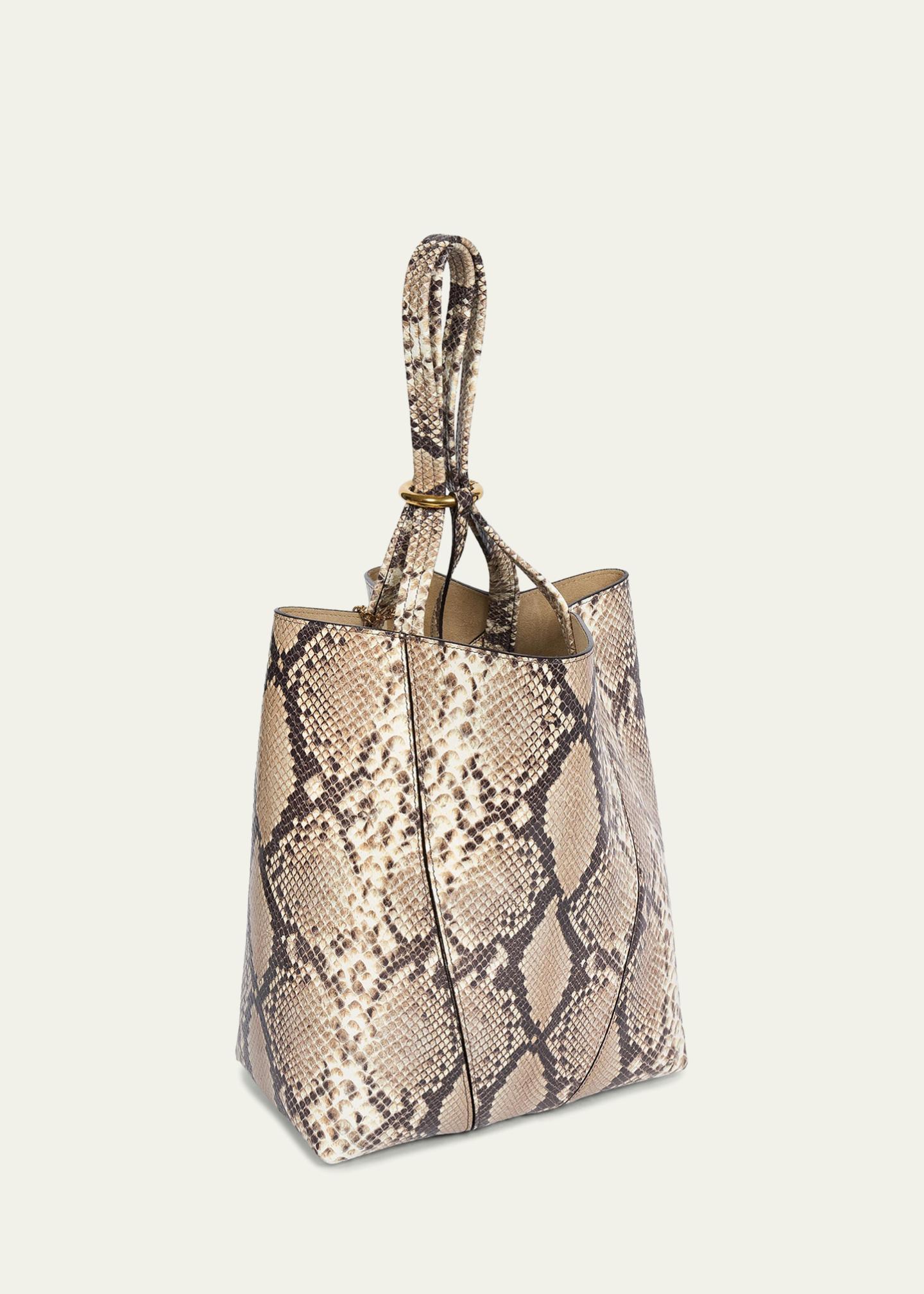 Chloe Spin Python-Embossed Leather Tote Bag - Bergdorf Goodman