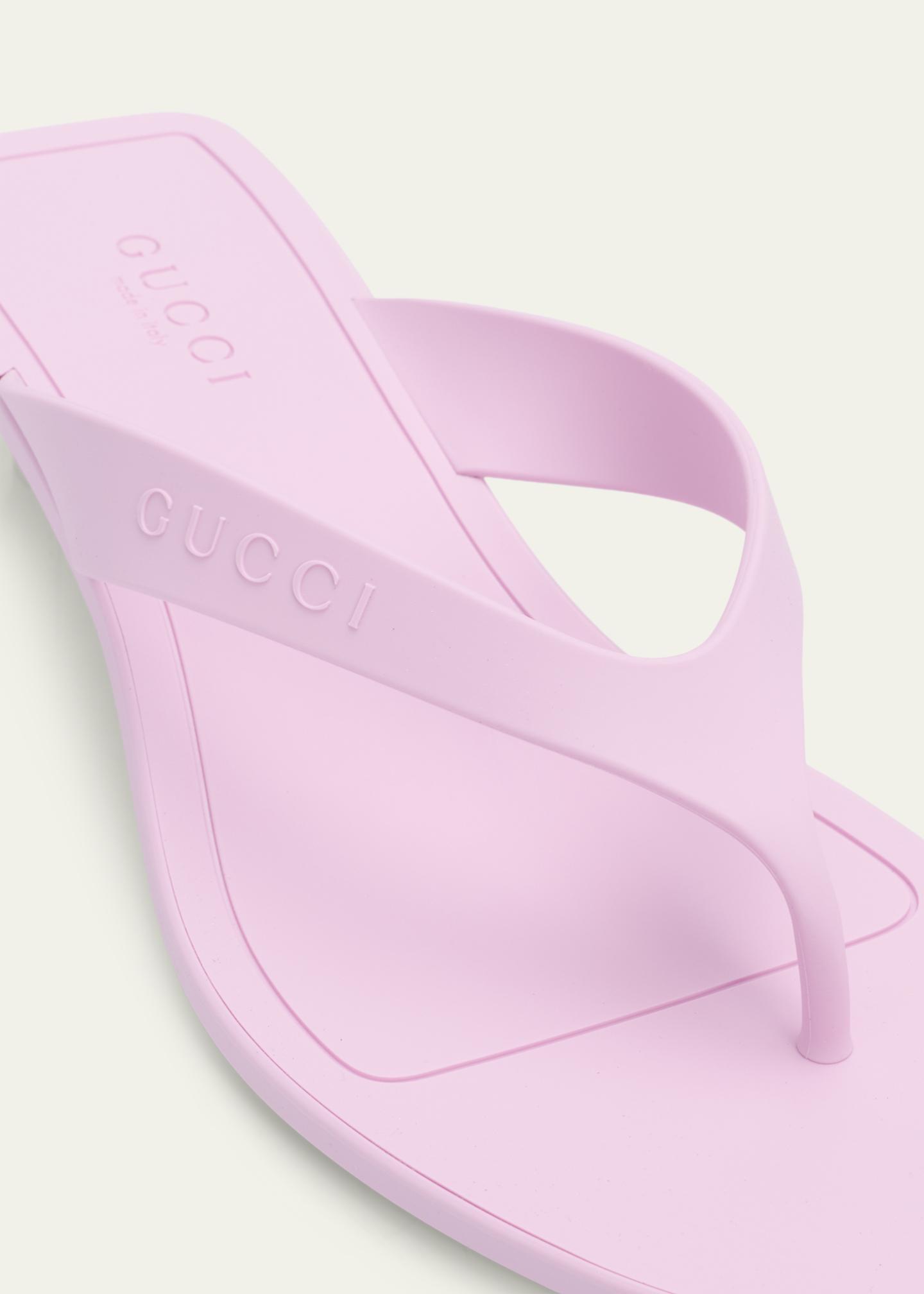Gucci 35mm Vittoria Rubber Thong Sandals - Bergdorf Goodman