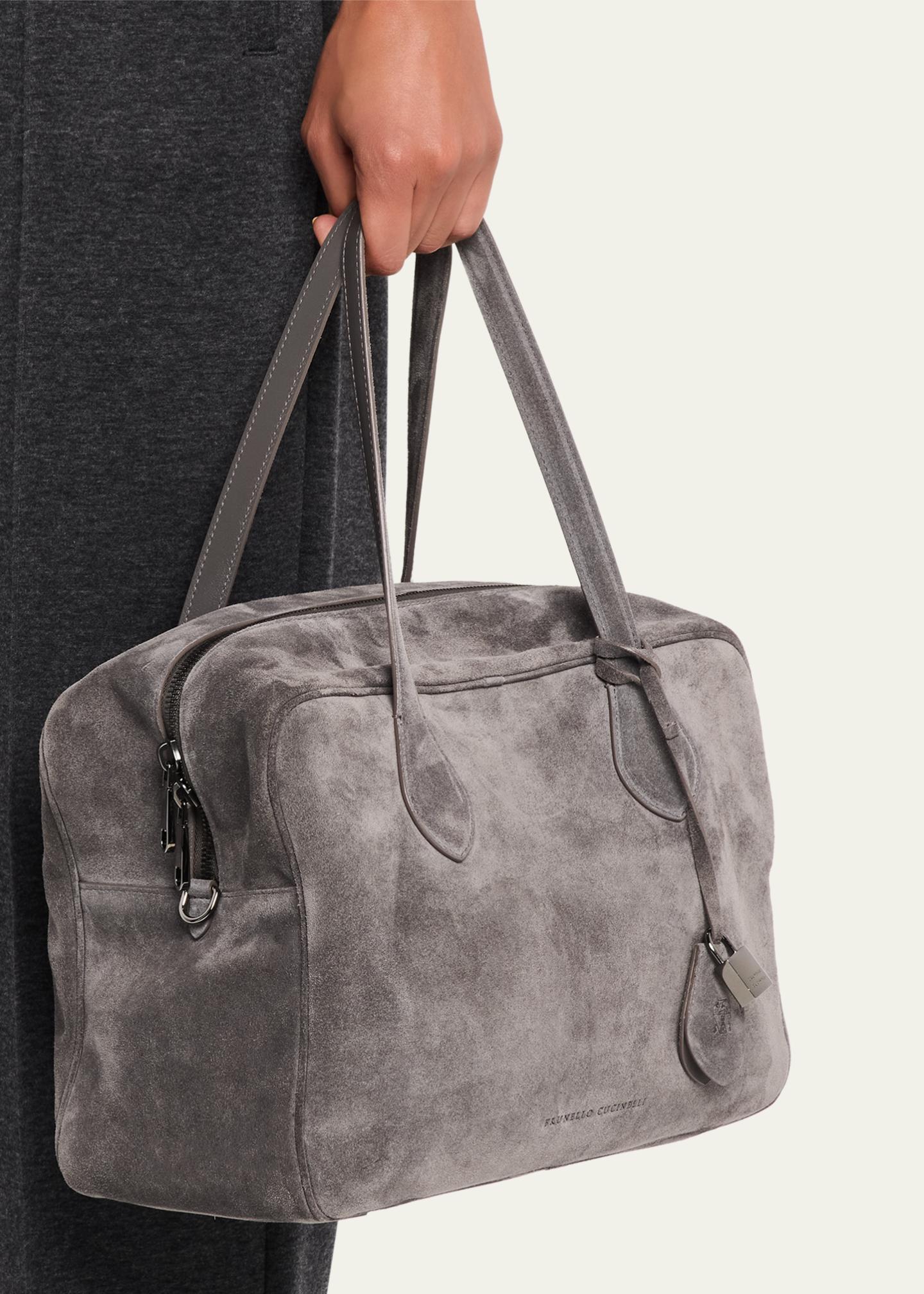 Brunello Cucinelli ハンガー ６本セット Brunello Cucinelli Explorer Suede Top-Handle Travel Bag - Bergdorf