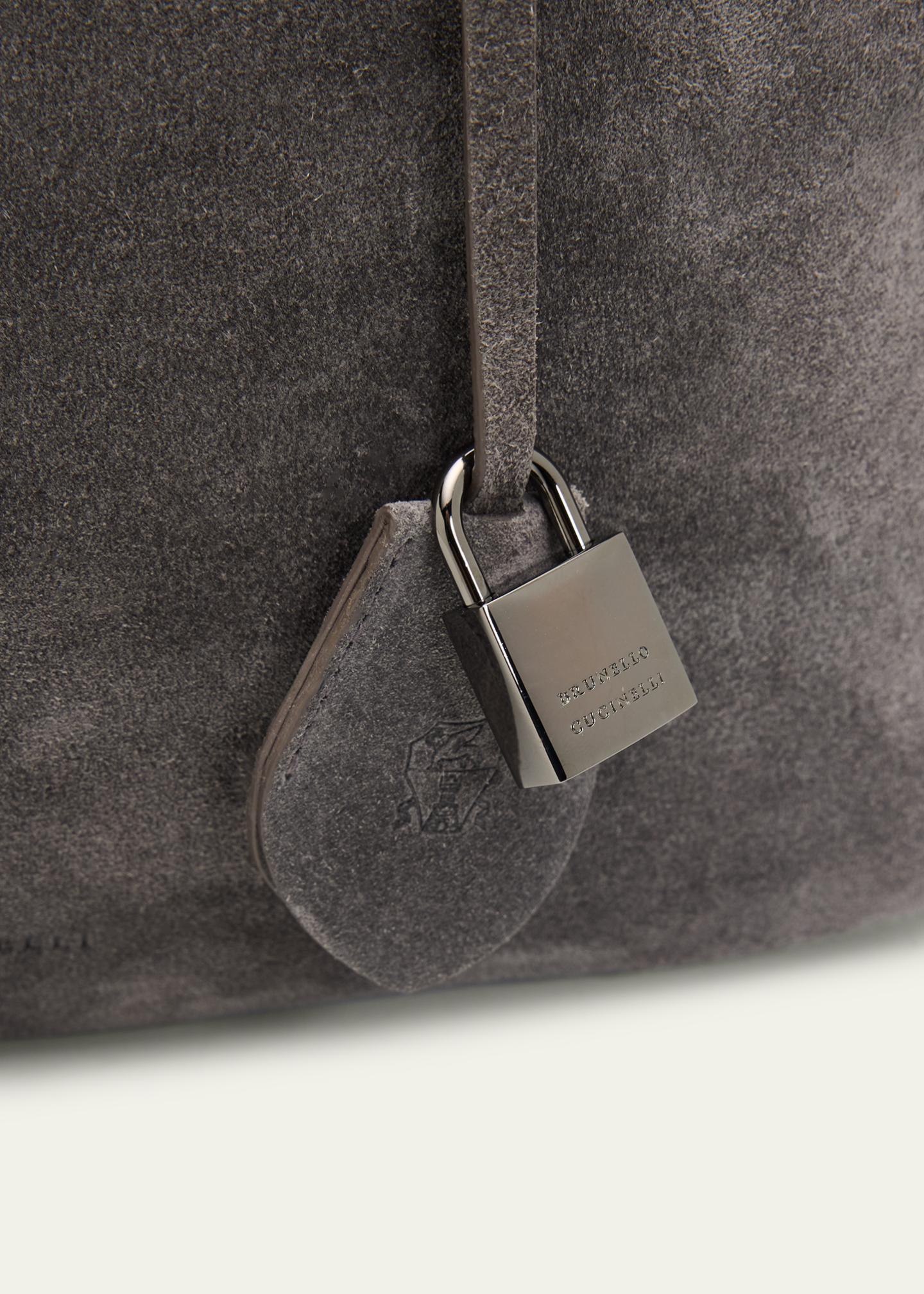 Brunello Cucinelli Explorer Suede Top-Handle Travel Bag - Bergdorf