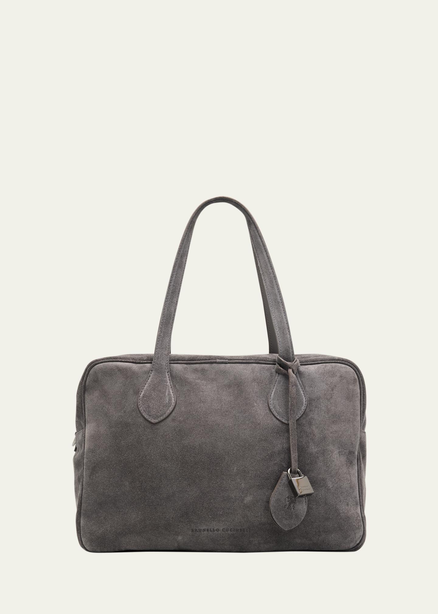 Brunello Cucinelli Explorer Suede Top-Handle Travel Bag - Bergdorf