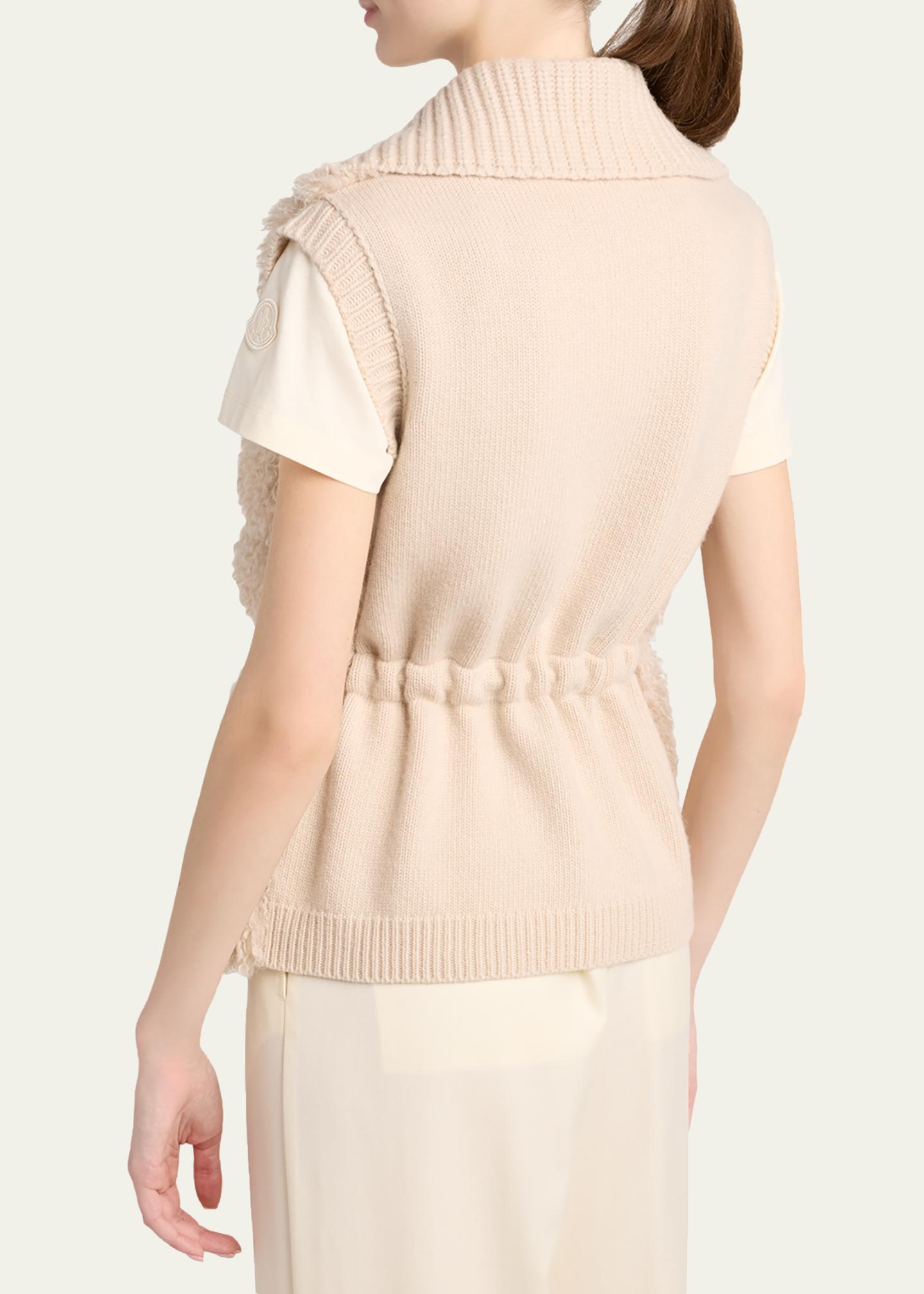 Moncler Teddy & Cashmere Vest - Bergdorf Goodman