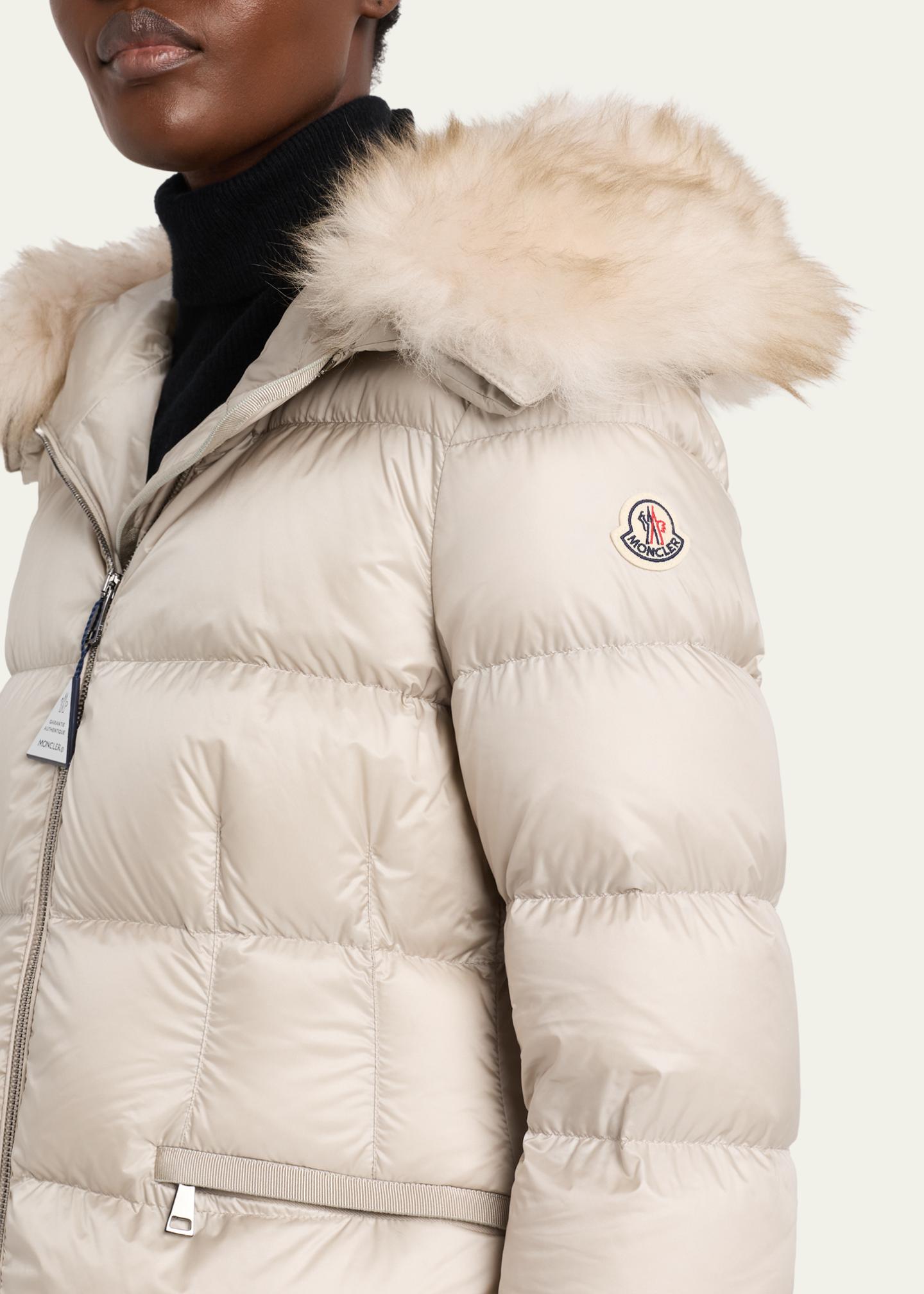 Moncler Boed Hooded Shearling-Trim Down Jacket - Bergdorf Goodman
