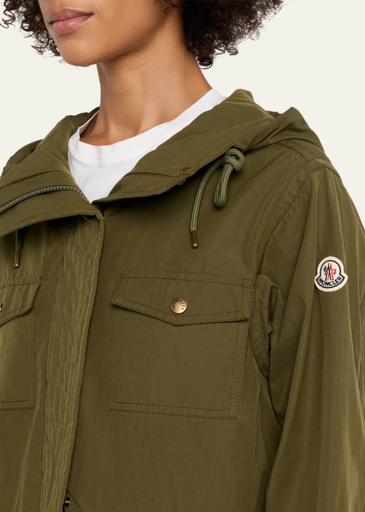 Moncler Genius Serin Hooded Cotton-Blend Parka - Bergdorf Goodman