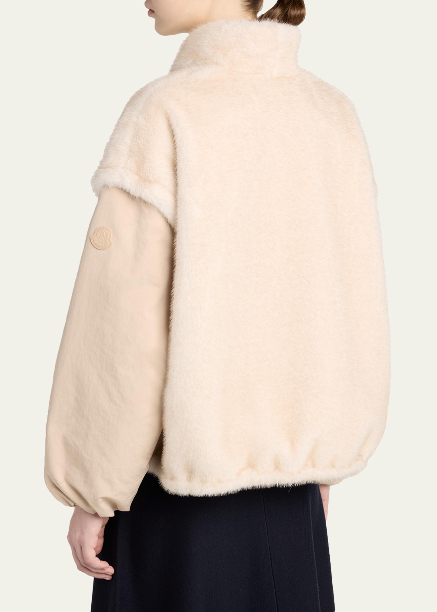 Moncler Chardonneret 2-in-1 Reversible Teddy Down Jacket