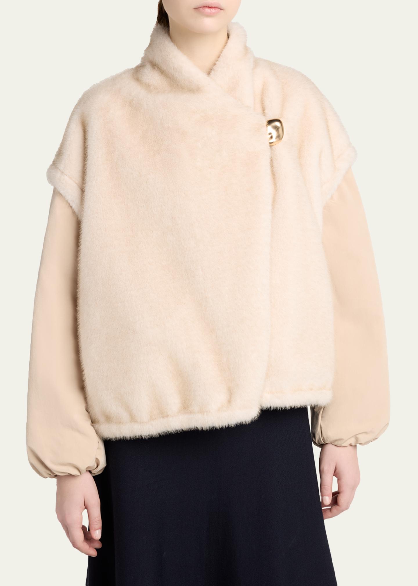 Moncler Chardonneret 2-in-1 Reversible Teddy Down Jacket
