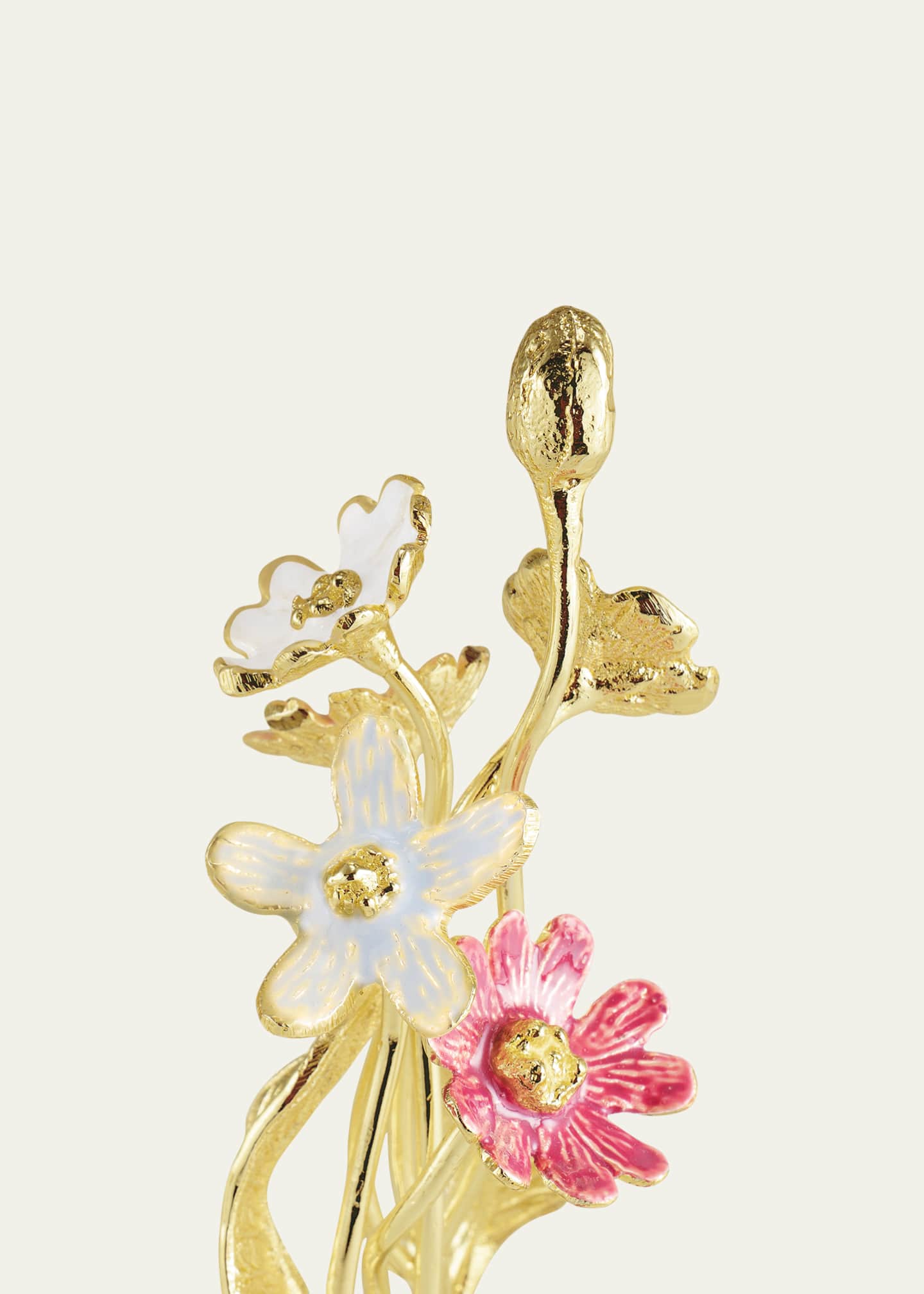 STERLING SILVER950マドラー/ストロー桜モチーフ 竹節デザイン 銀製