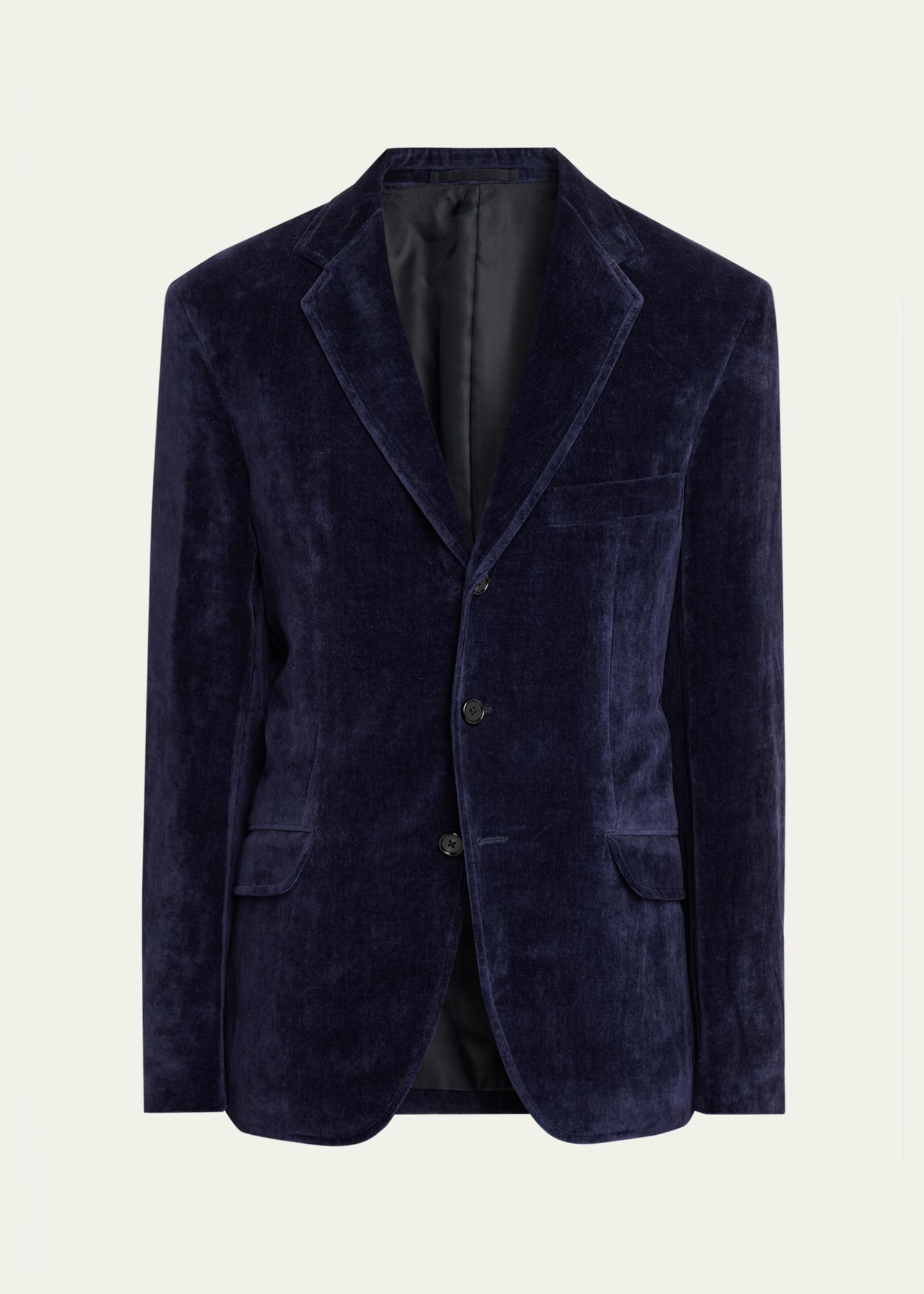 JIL SANDER ジャケット 46 Jil Sander Men's Velvet Single-Breasted Jacket - Bergdorf Goodman