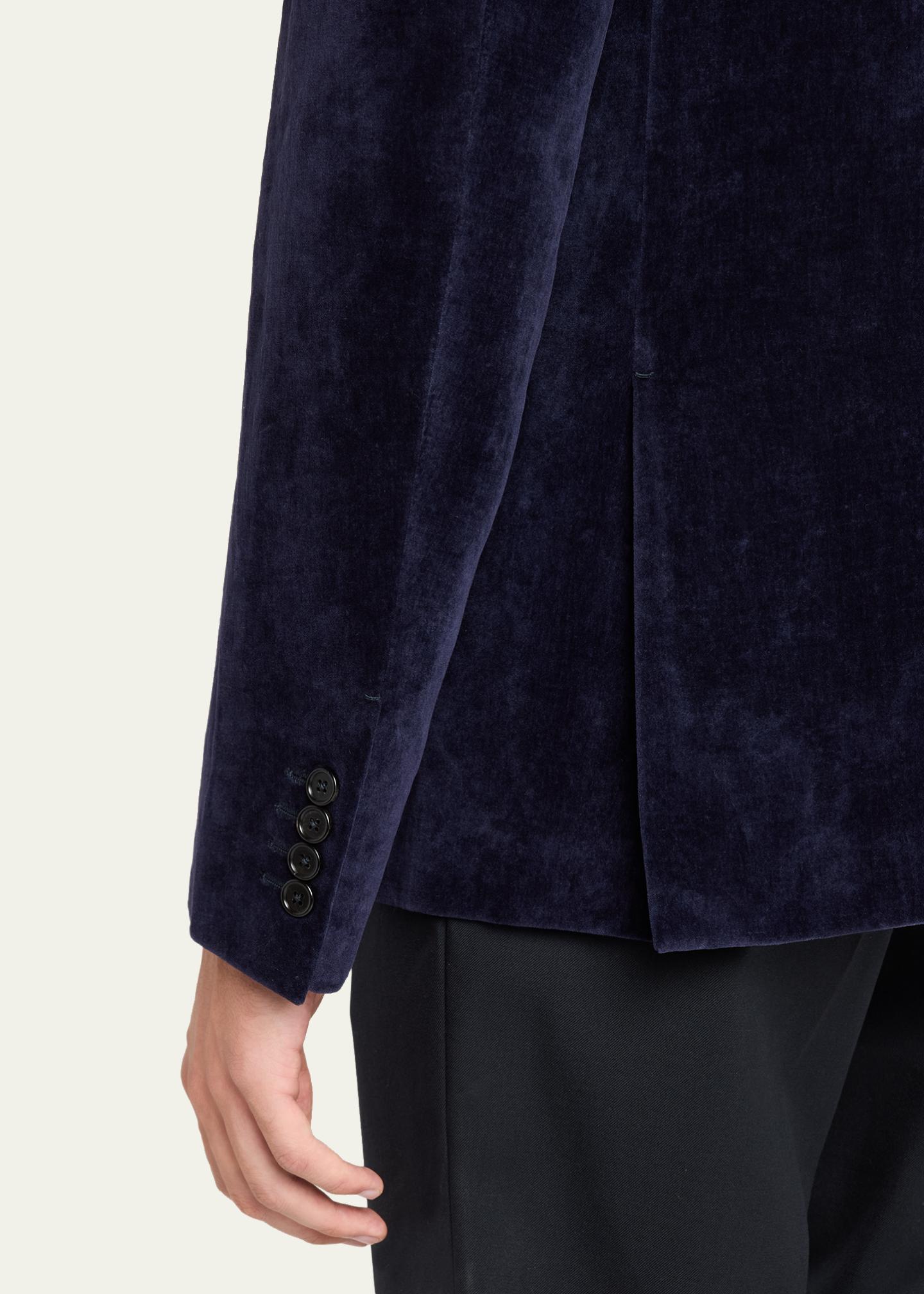 Jil Sander Men's Velvet Single-Breasted Jacket - Bergdorf Goodman