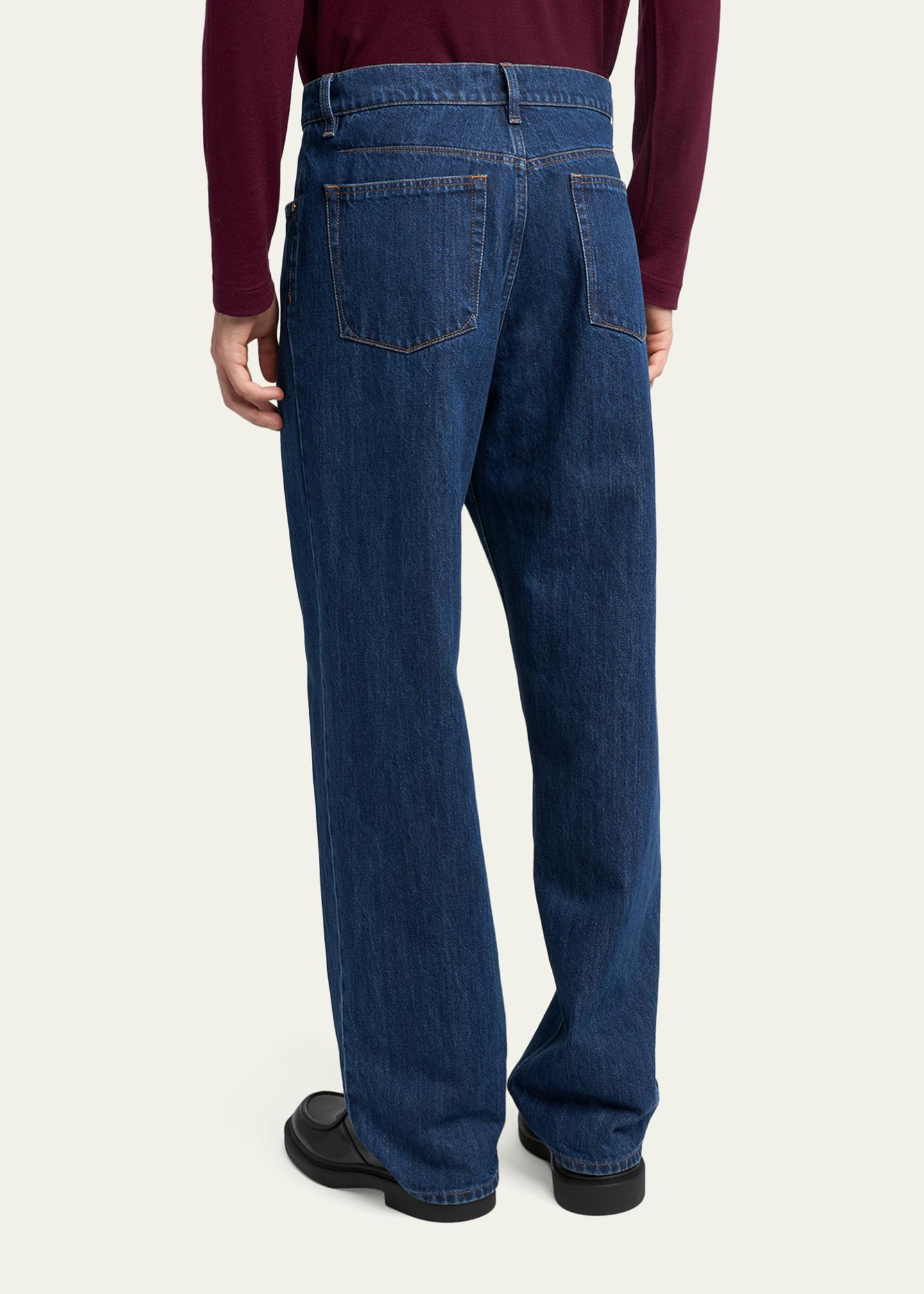 パンツ archive JIL SANDER coating denim pants Jil Sander Men's Straight-Leg Denim Trousers - Bergdorf Goodman