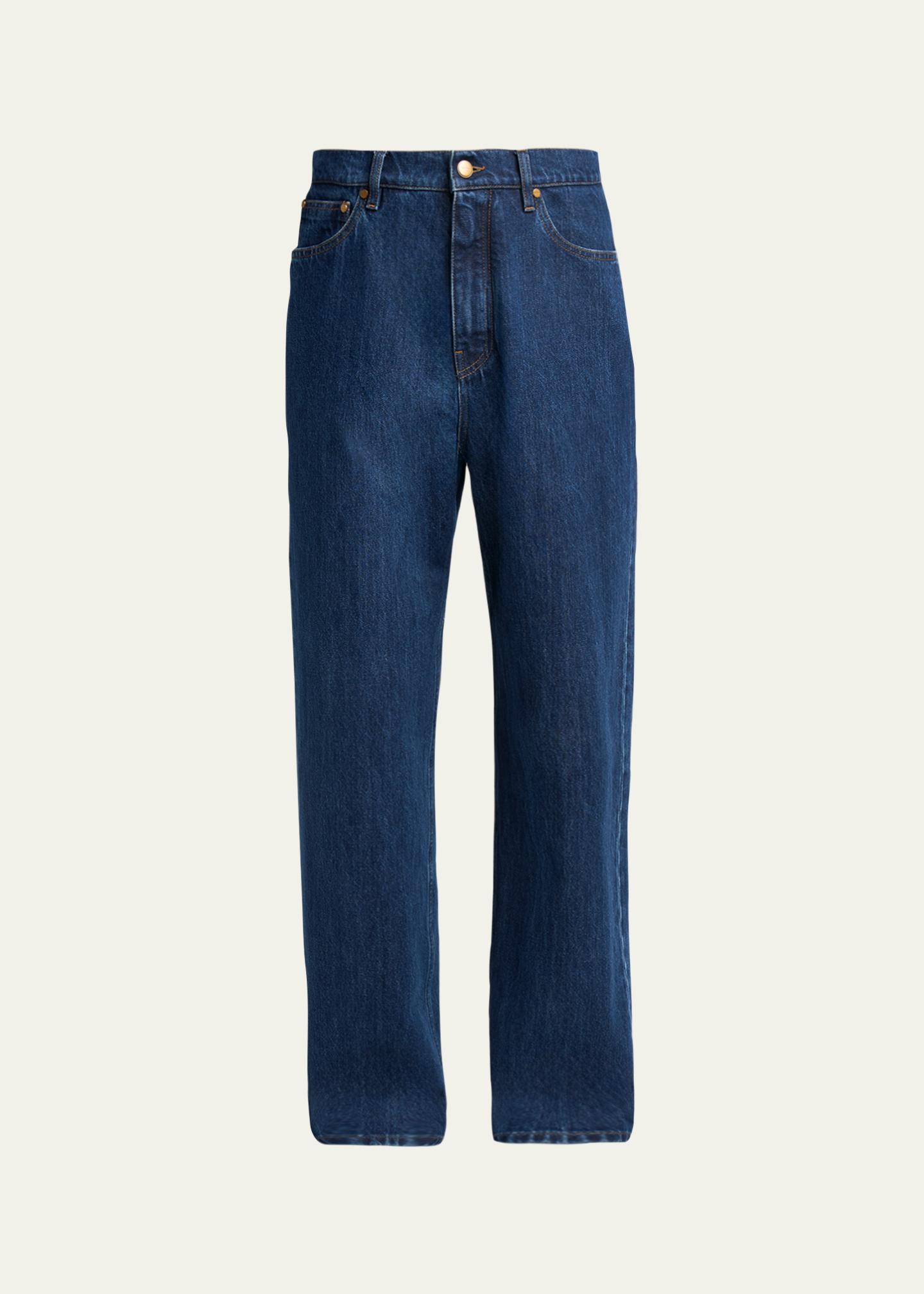 Jil Sander Men's Straight-Leg Denim Trousers - Bergdorf Goodman