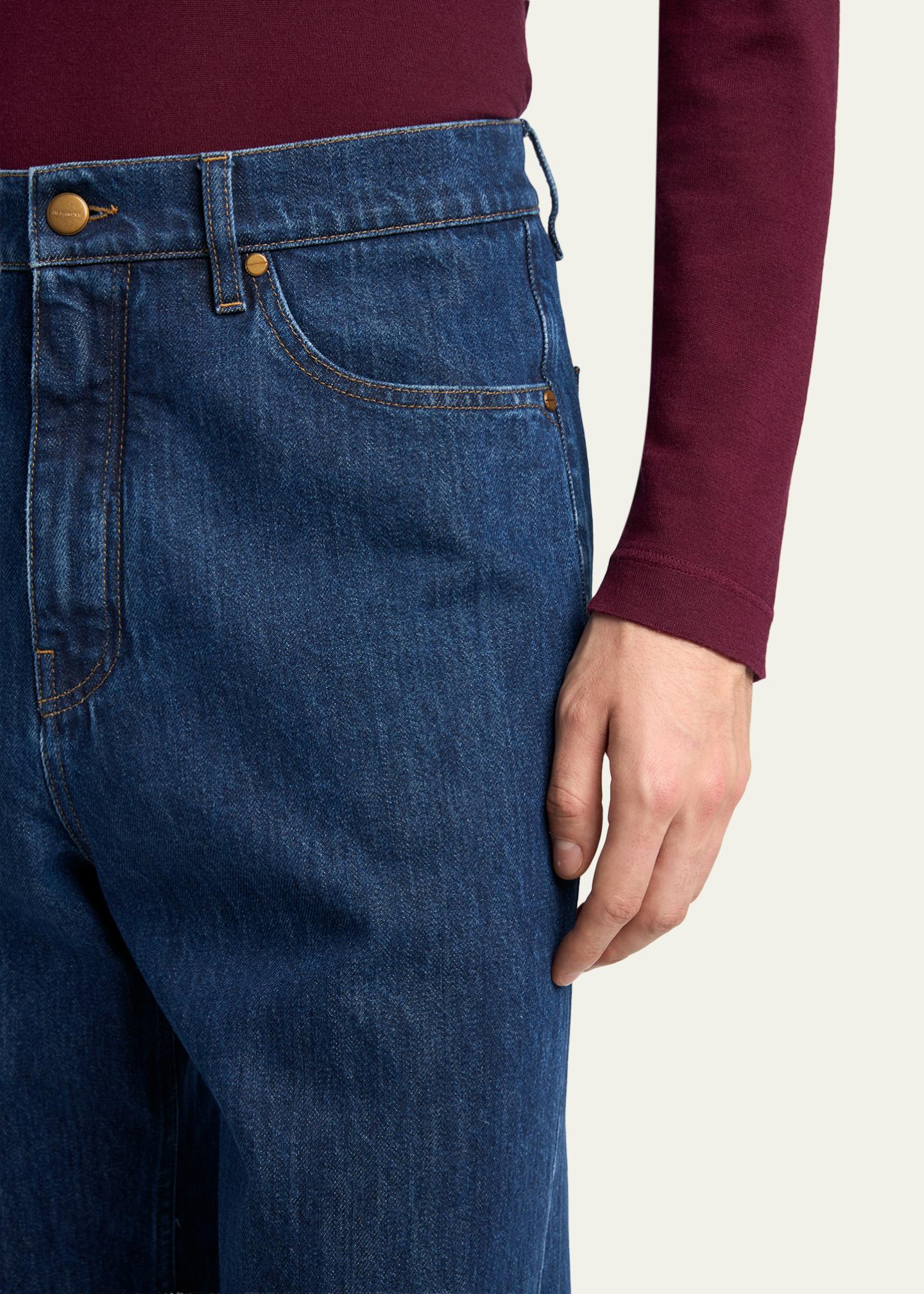 Jil Sander Men's Straight-Leg Denim Trousers - Bergdorf Goodman