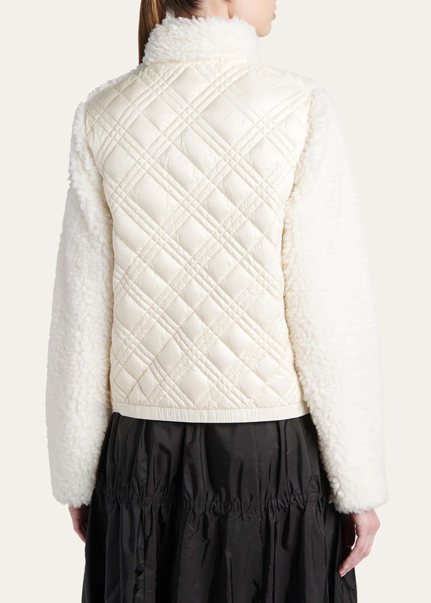 Moncler Genius Short Down Teddy Jacket - Bergdorf Goodman