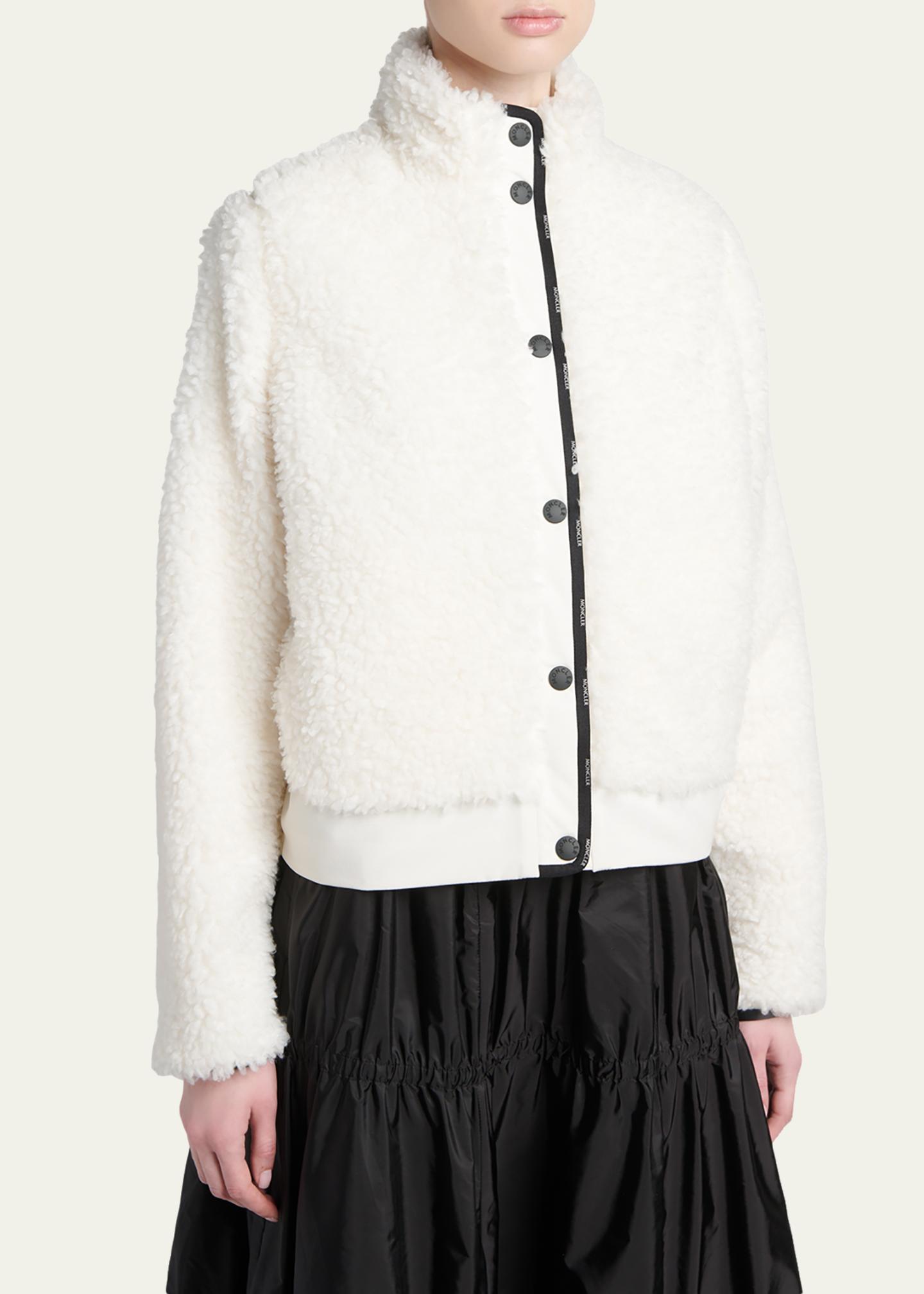 Moncler Genius Short Down Teddy Jacket - Bergdorf Goodman