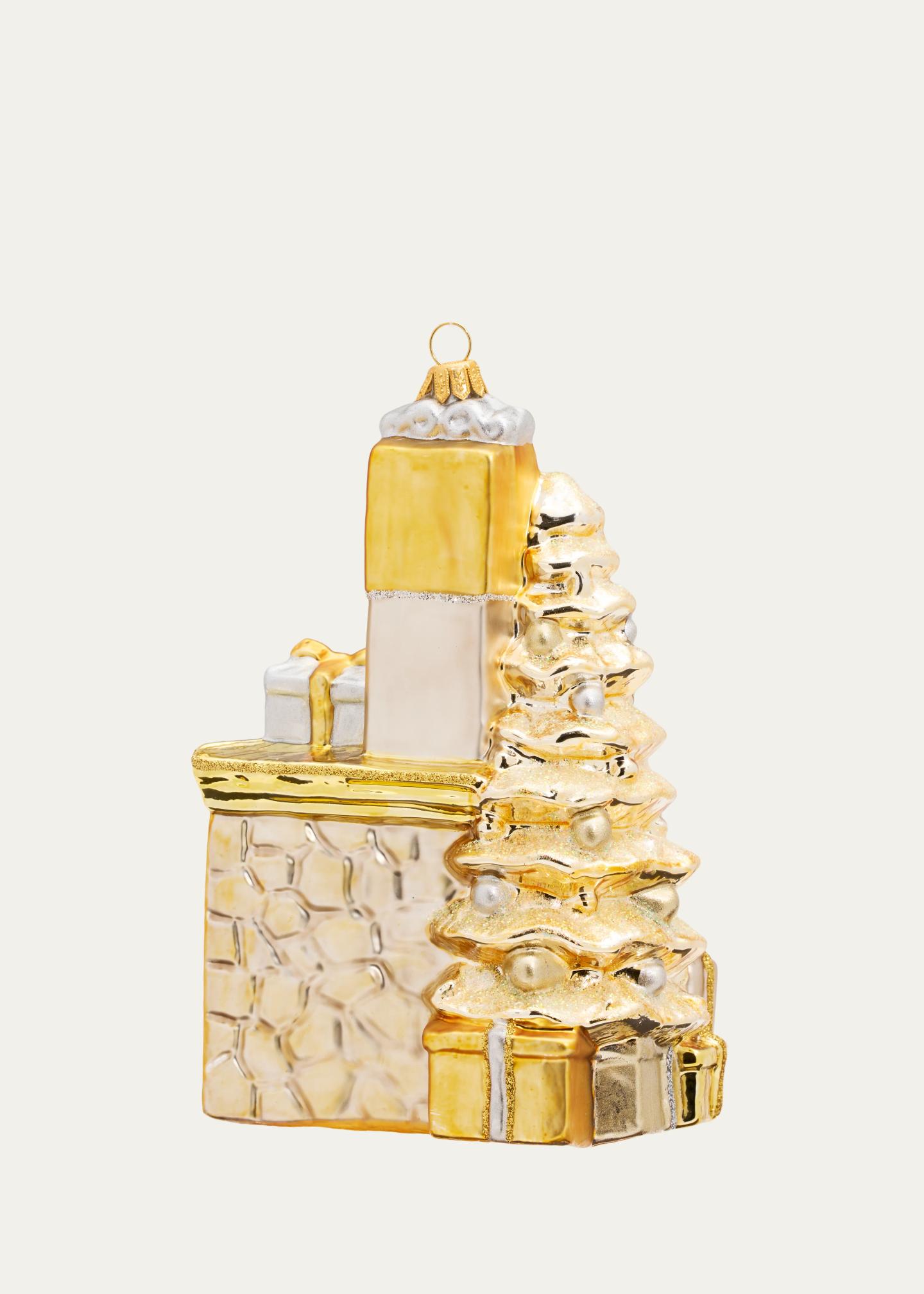 John Huras Tree Clock Glass Ornament - Bergdorf Goodman