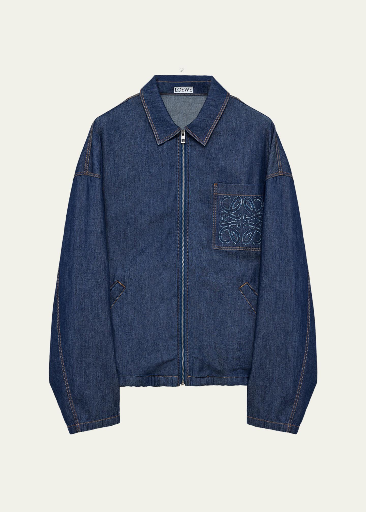 LOEWE ジャケット LOEWE Men's Denim Zip-Front Jacket - Bergdorf Goodman