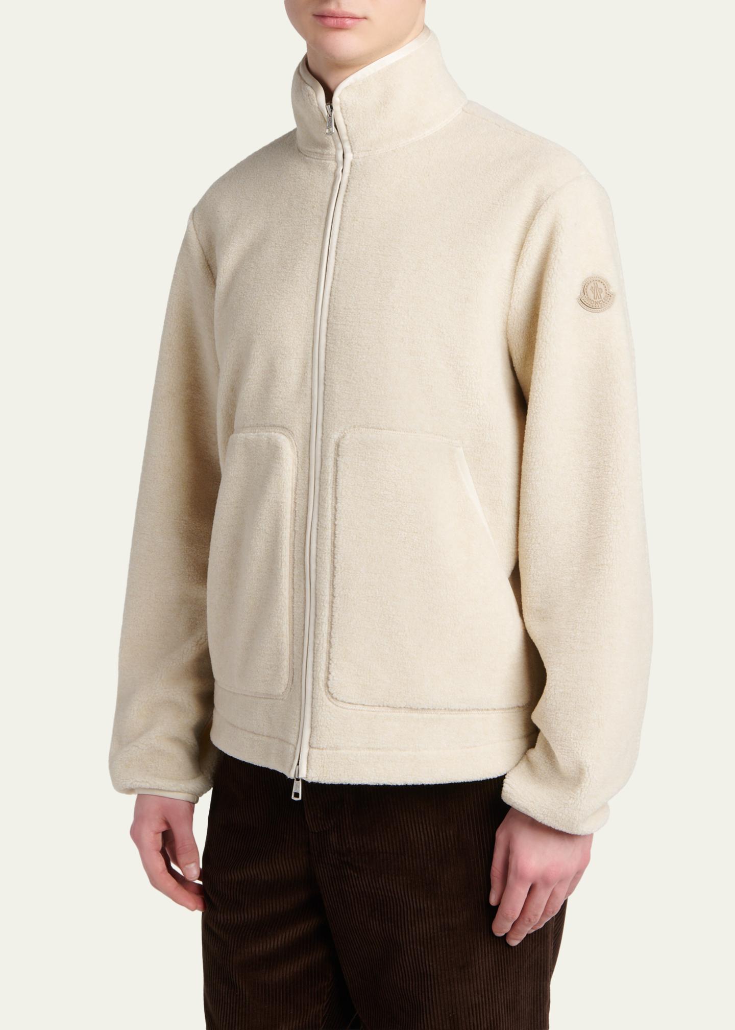 モンクレールセーター Moncler Men's Fleece Stand Collar Full-Zip Cardigan - Bergdorf Goodman