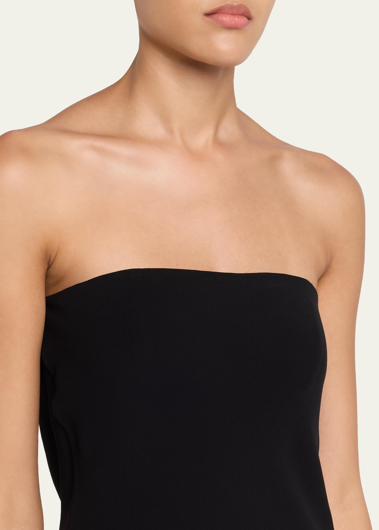 the row strapless dress Melonia – La Garçonne 65% Viscose 35% Nylon Hand wash cold THE ROW Bergliot strapless wool