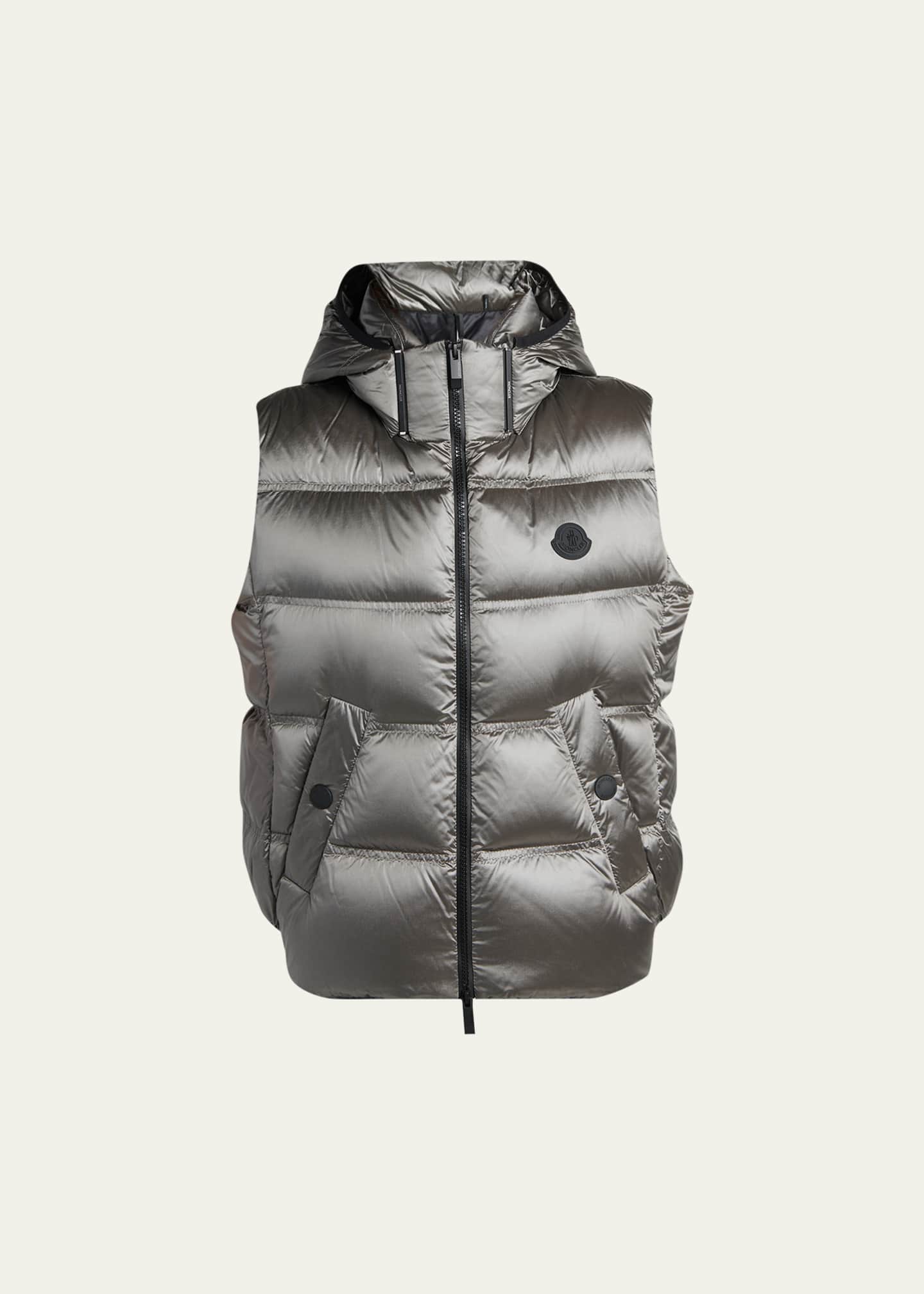 Moncler Fluidite Zip-Front Down Vest - Bergdorf Goodman