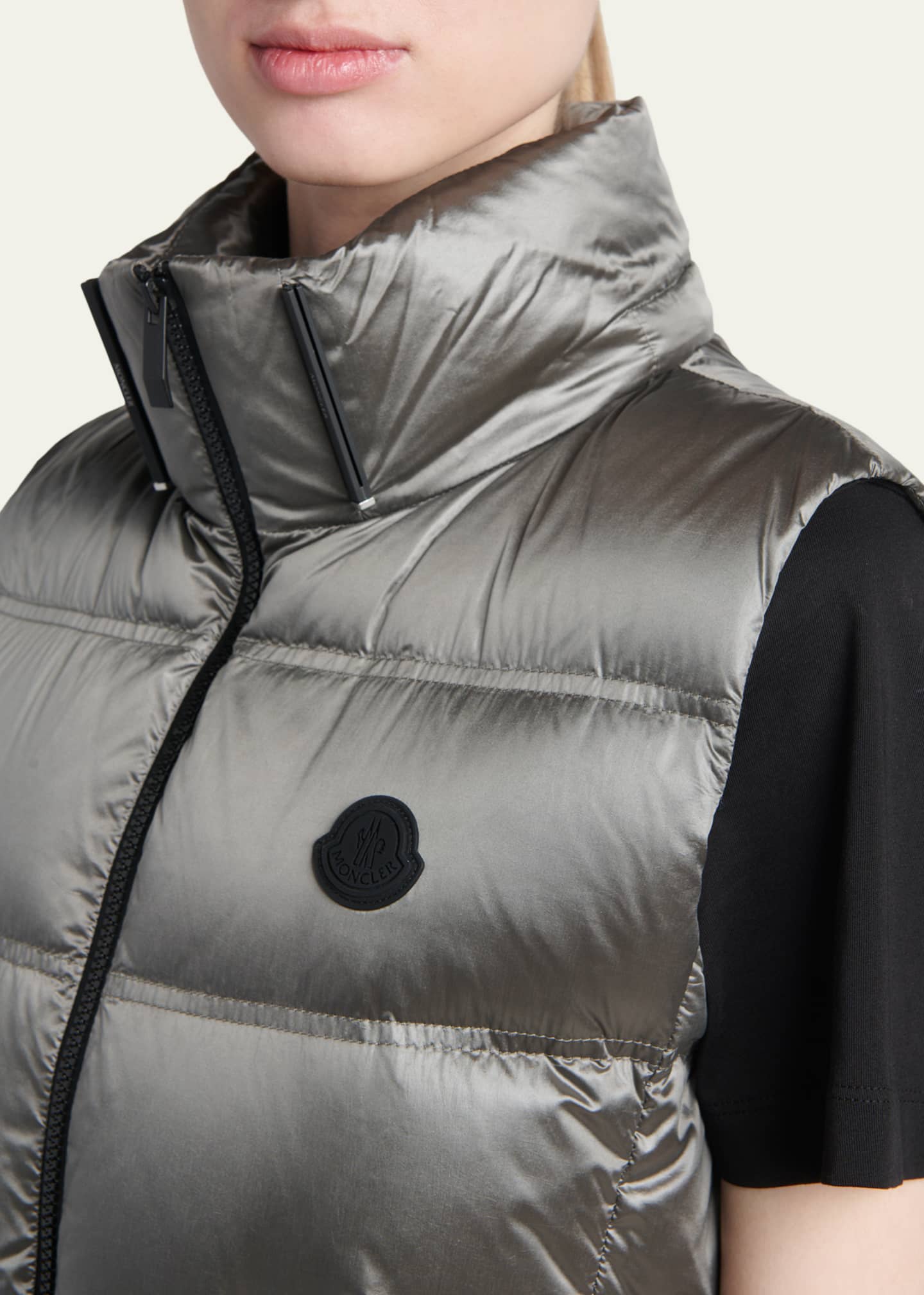 Moncler Fluidite Zip-Front Down Vest - Bergdorf Goodman