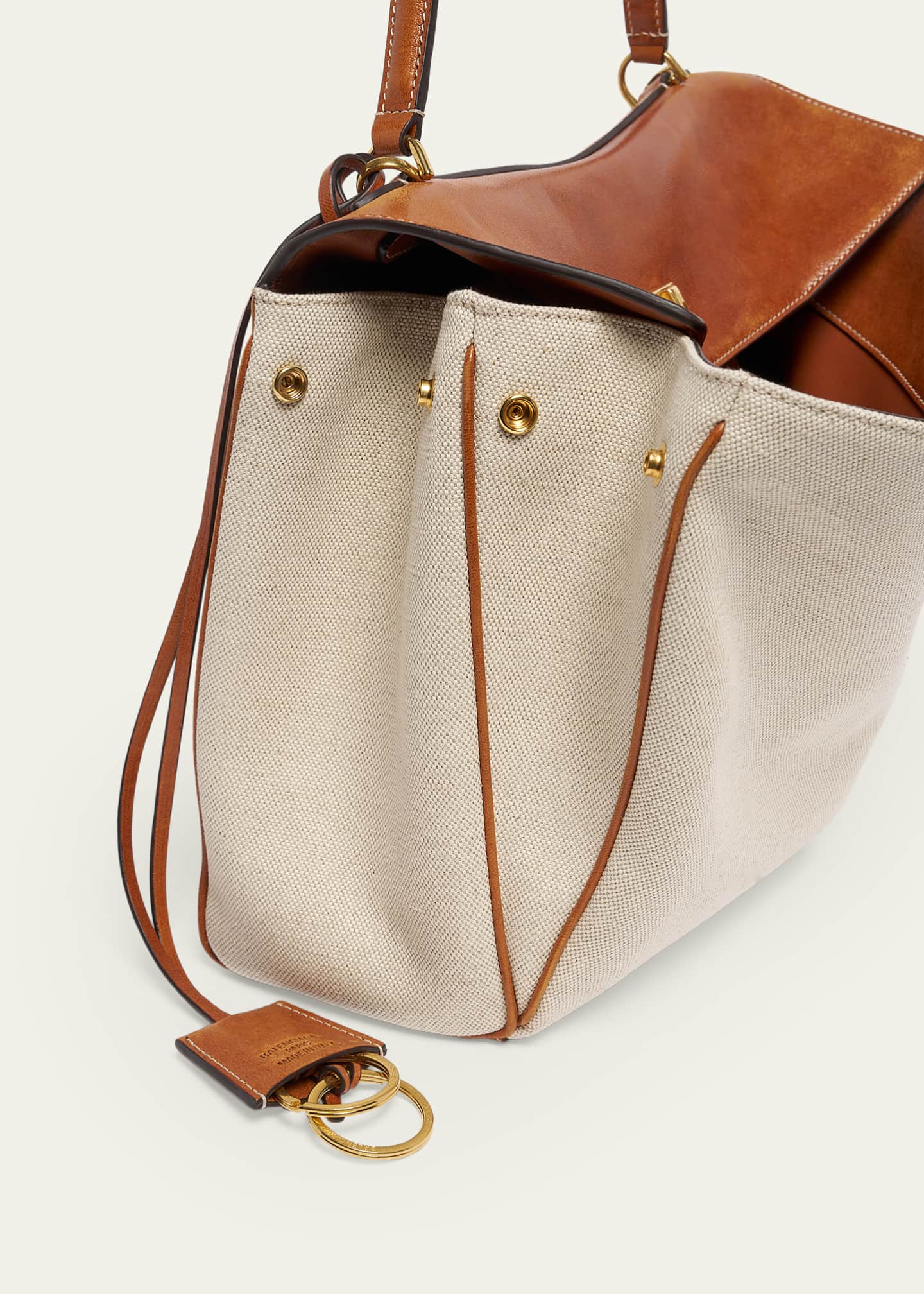 Balenciaga Rodeo Medium Canvas Top-Handle Bag - Bergdorf Goodman