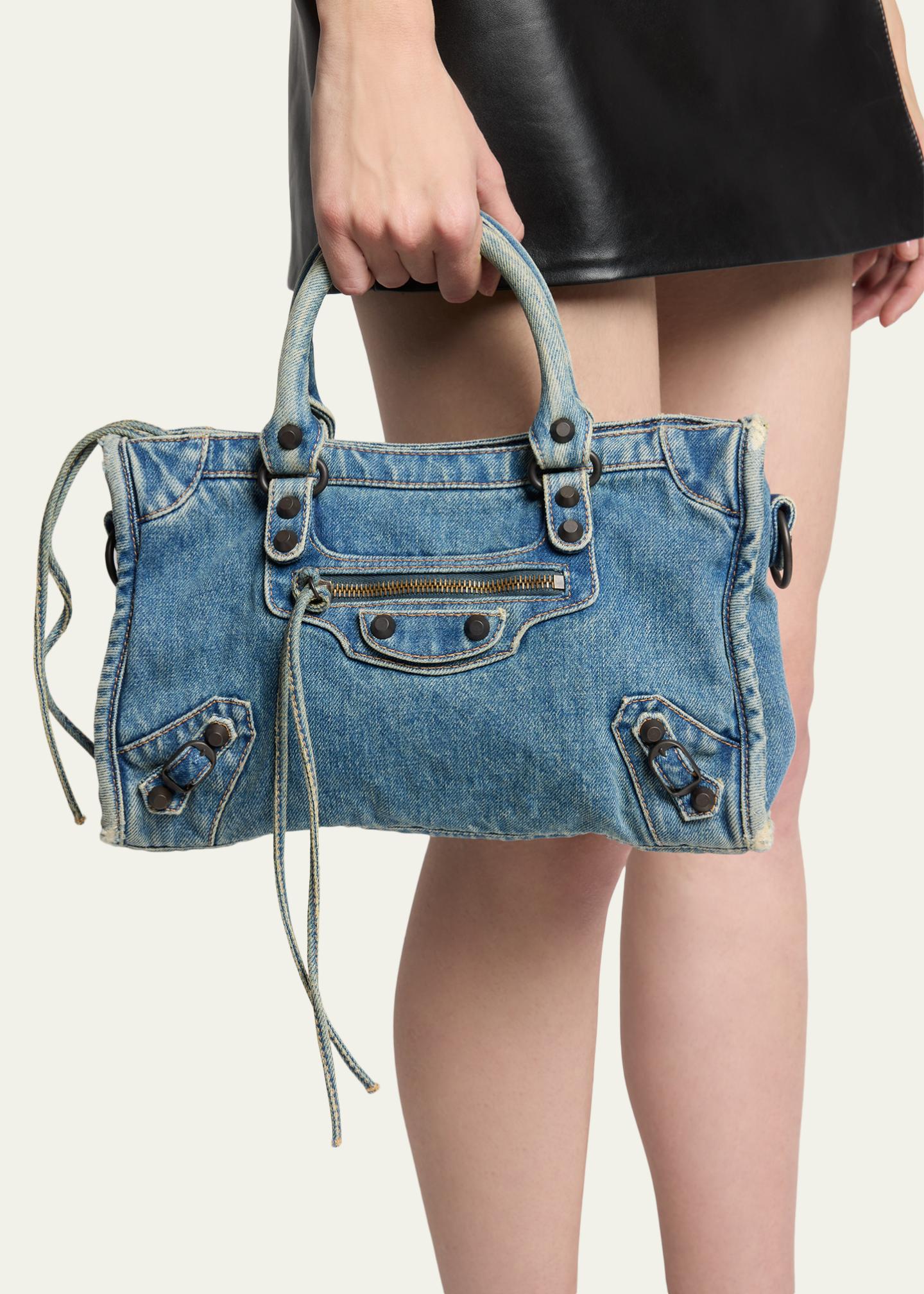 Balenciaga Le City Small Denim Tote Bag - Bergdorf Goodman