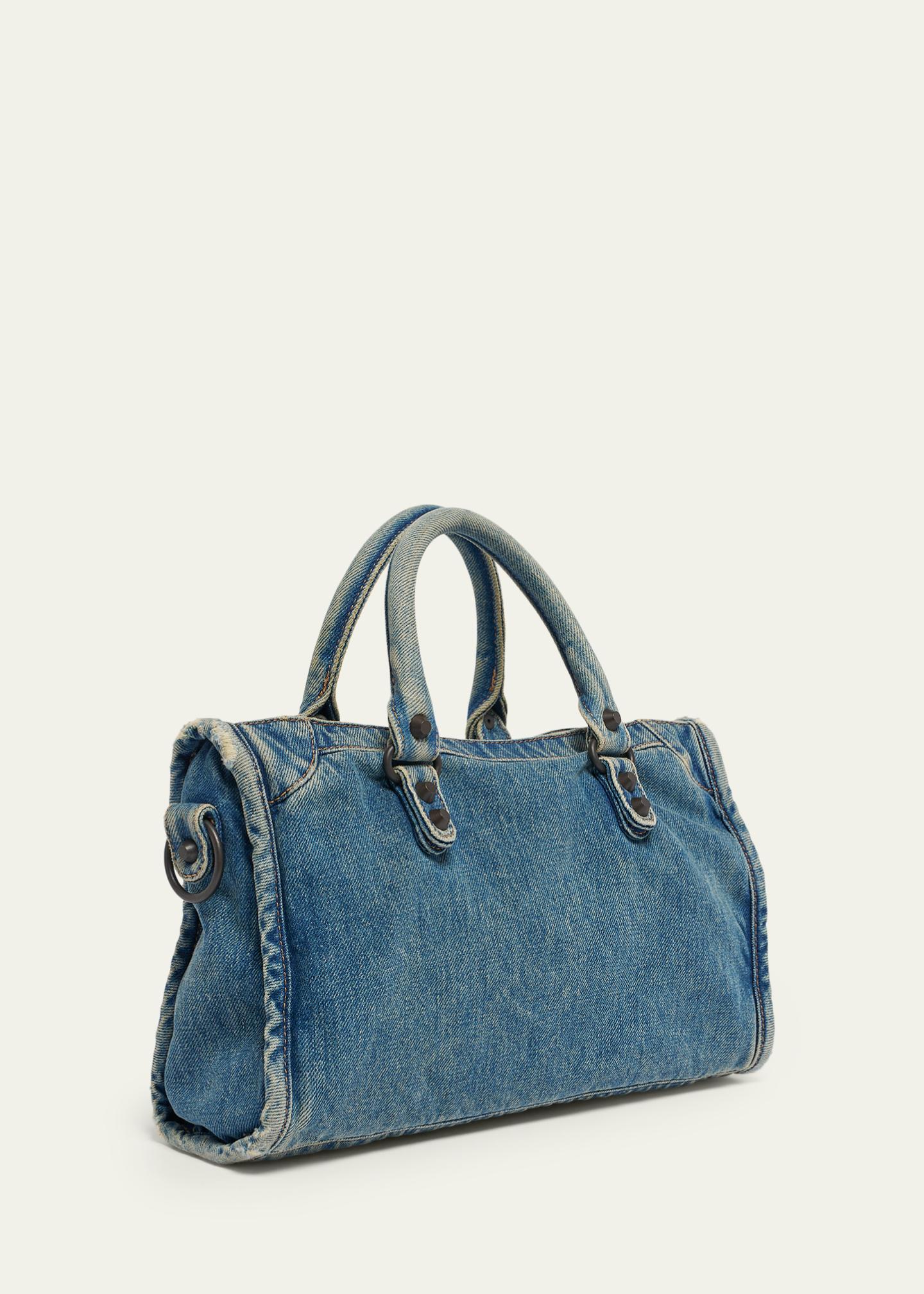 Balenciaga Le City Small Denim Tote Bag - Bergdorf Goodman