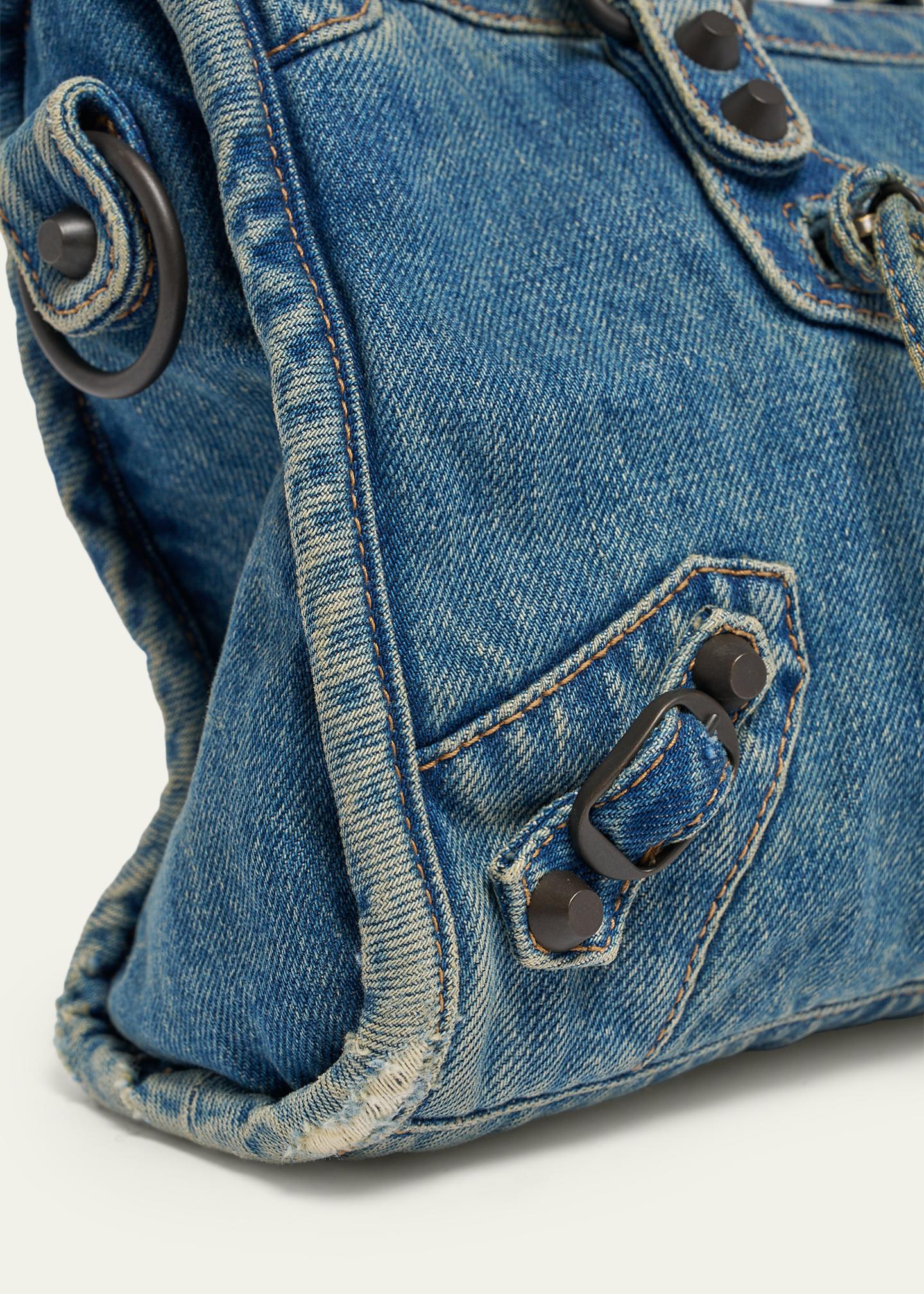 Balenciaga Le City Small Denim Tote Bag - Bergdorf Goodman