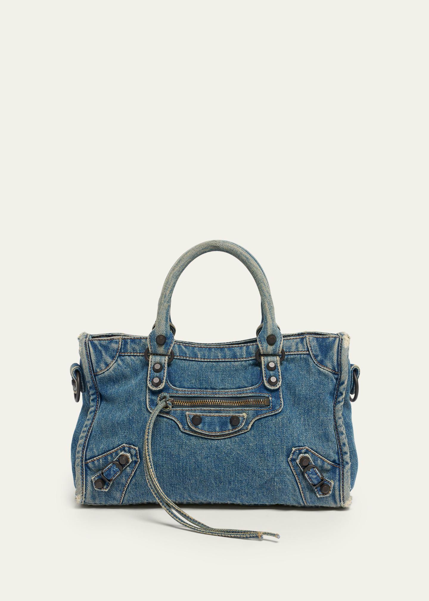 Balenciaga Le City Small Denim Tote Bag - Bergdorf Goodman