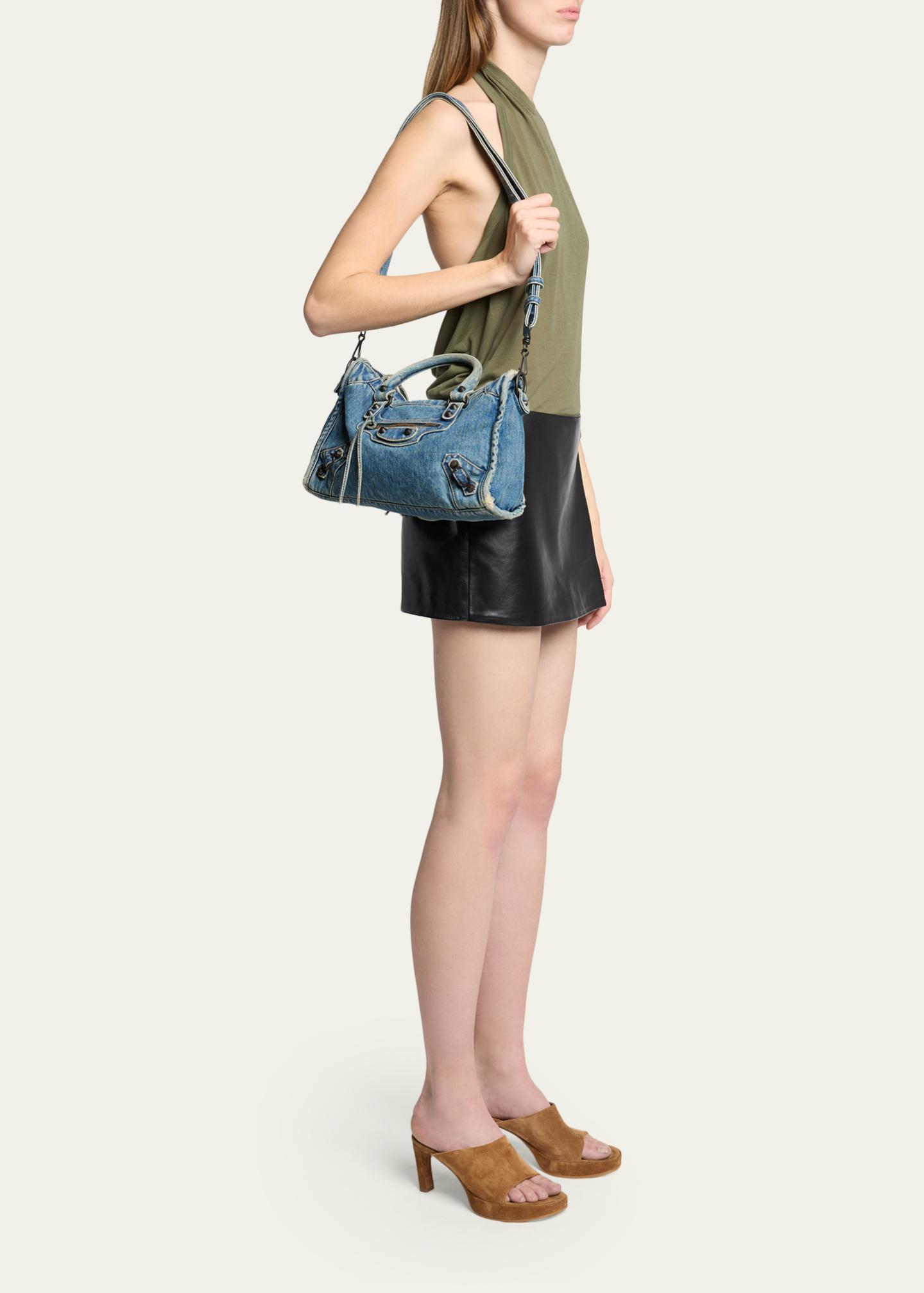 Balenciaga Le City Small Denim Tote Bag - Bergdorf Goodman